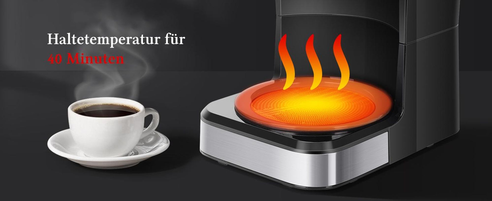 Taylor Swoden - Kaffeemaschine mit Timer,1.5L Filterkaffeemaschine 12 Tassen, Abschaltautomatik, Tropf-Stopp, 950W
