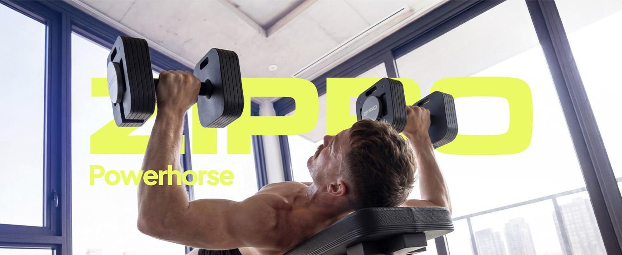 ZIPRO Powerhouse – nastaviteľná posilovňa s činkami: lavička na bench press, naklonená lavička, rovná lavička, tréningová lavička, posilovňa, 270 kg, pevná konštrukcia, domáca posilovňa, skladacia fitness lavička
