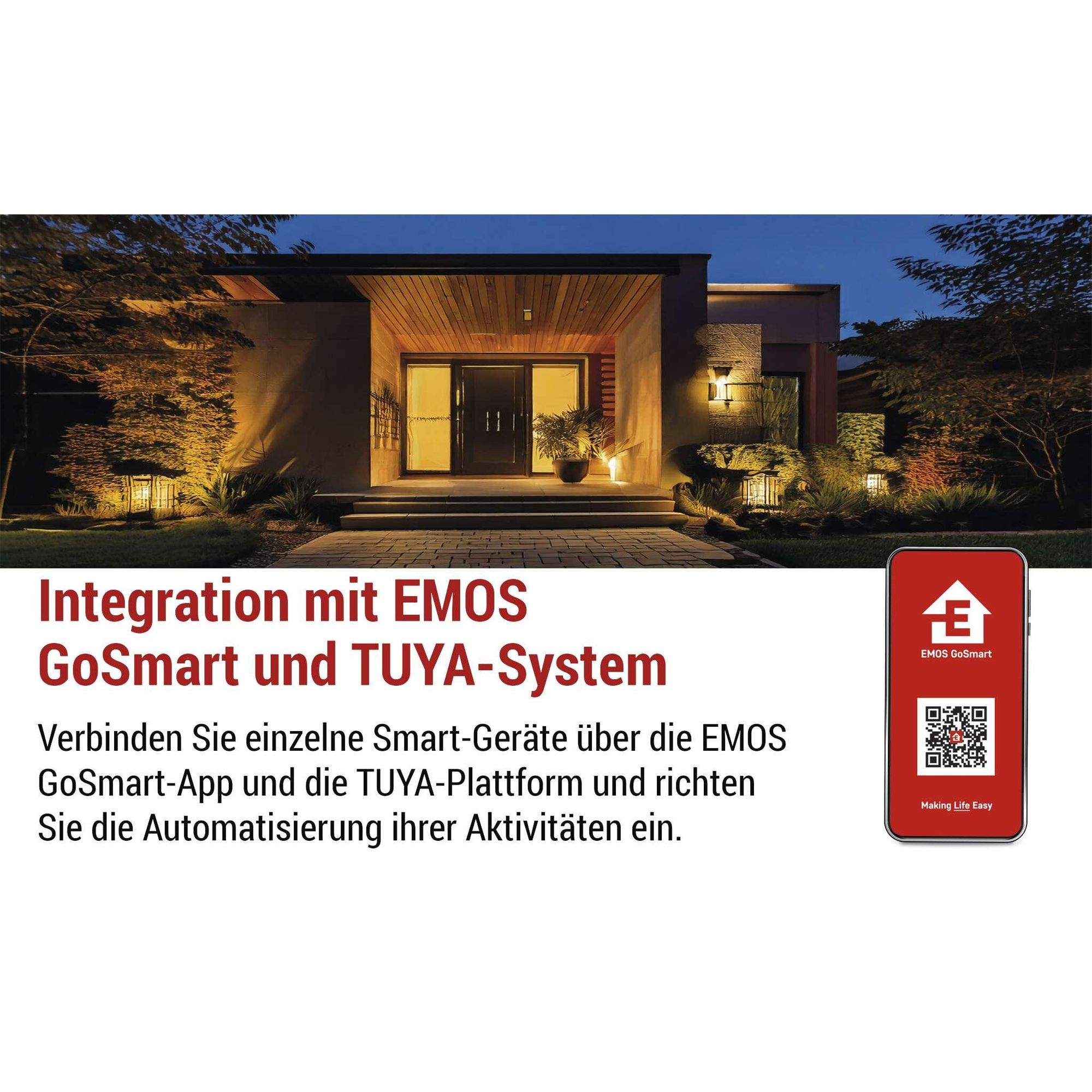 Video-Türklingel EMOS GoSmart Full HD 2 MP mit Ethernet-Anschluss und RFID-Set