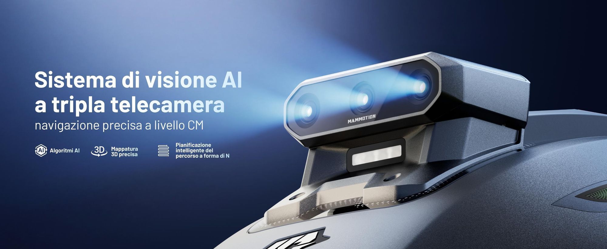 Robot tagliaerba Mammotion YUKA Mini 2 800 con garage e stazione lavaggio, fino a 800 m², DropMow, mappatura auto, taglio bordi, 4G-Modul, APP