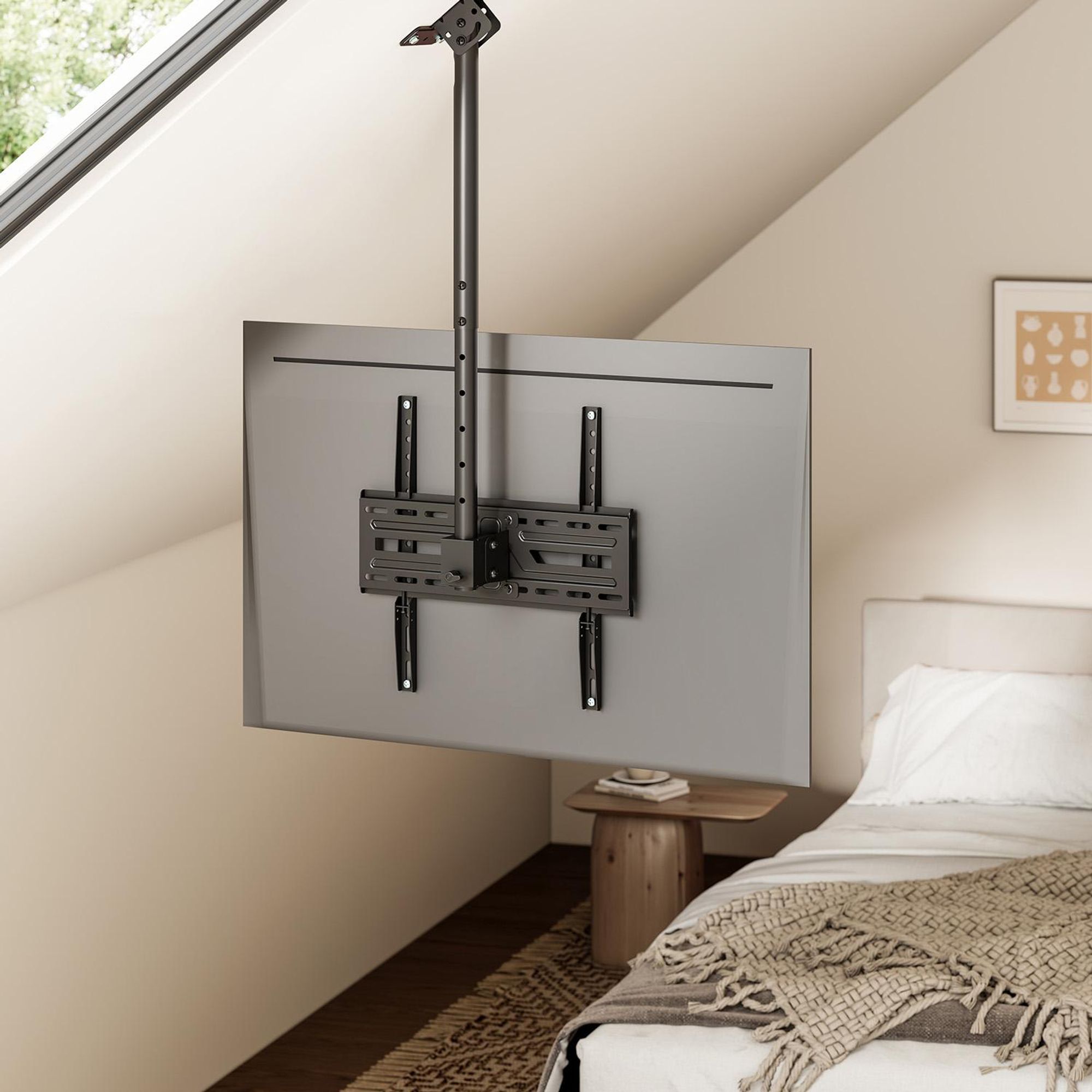 Deckenhalterung für Fernseher von Maclean max. Tragkraft 50 kg 37–75" max. VESA 400 × 400 MC-175