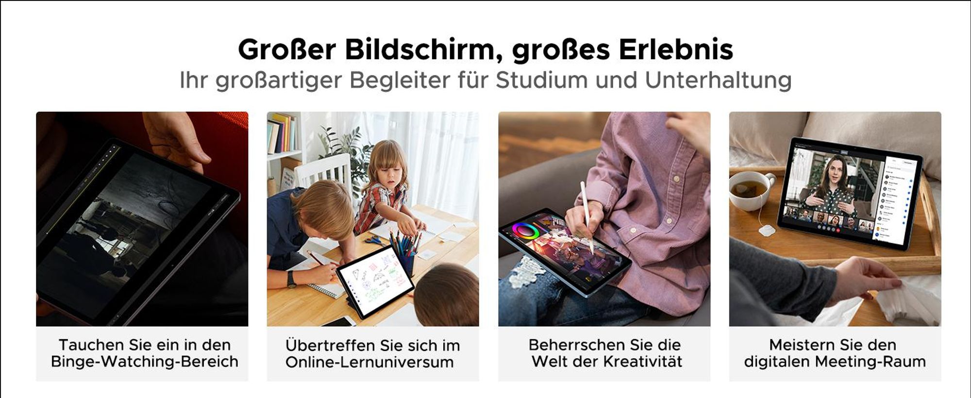 DOOGEE U11 VIP Tablet - Android 15, 11 Zoll,16(4+12)GB RAM+128GB(bis 2TB erweiterbar),90Hz,8580 mAh,Tastatur-Set