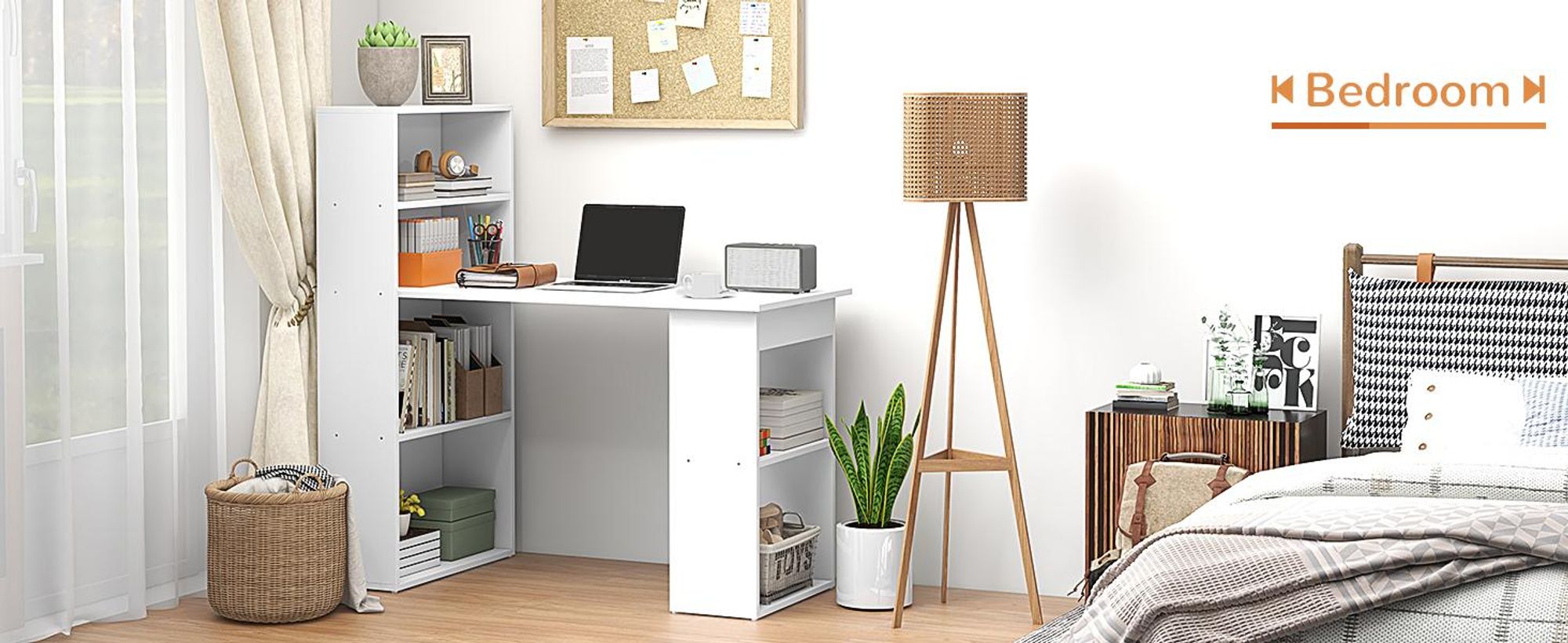 HOMCOM – biurko, stół do jadalni z półką, stół komputerowy, stół roboczy, stolik pod laptopa