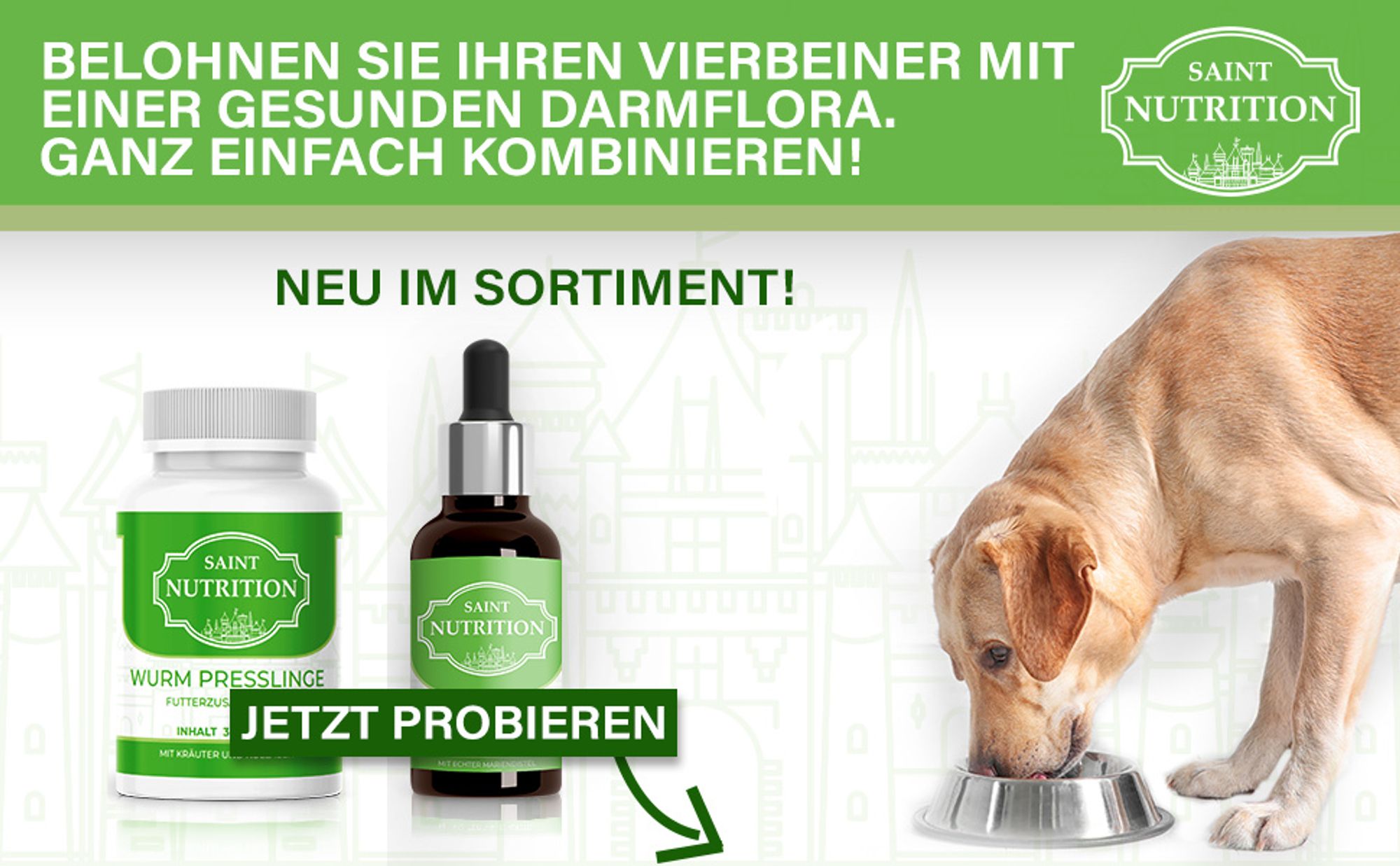 Saint Nutrition® Wurm Tabletten - Wurmmittel Hund - Εntwurmеn für Hunde - mit natürlichen Inhaltsstoffen - Wurmkur - für Hunde und Katzen
