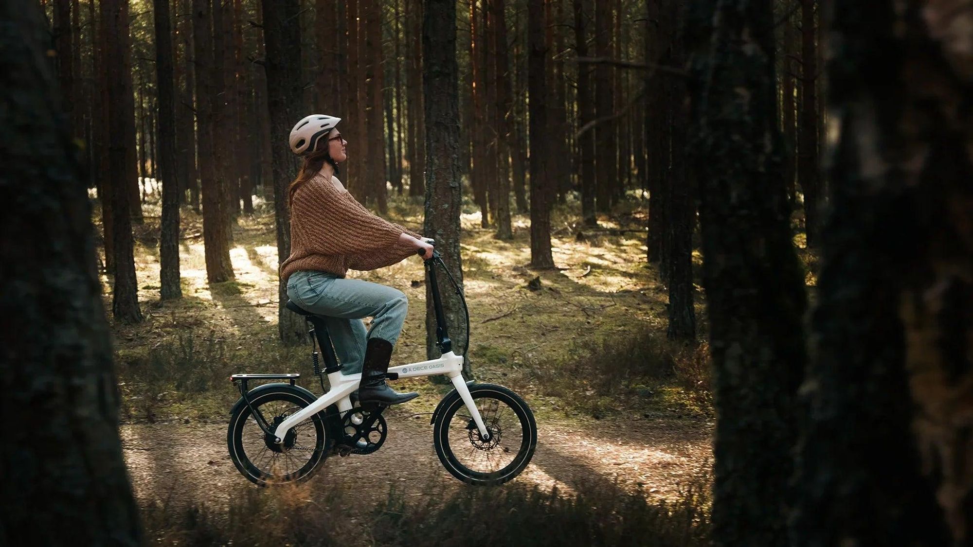 Rower elektryczny ADO E-Bike Air Carbon Pro, rower elektryczny dla kobiet/mężczyzn, rower składany, napęd pasowy, wyświetlacz IPS LCD, aplikacja ADO + NFC, silnik BAFANG