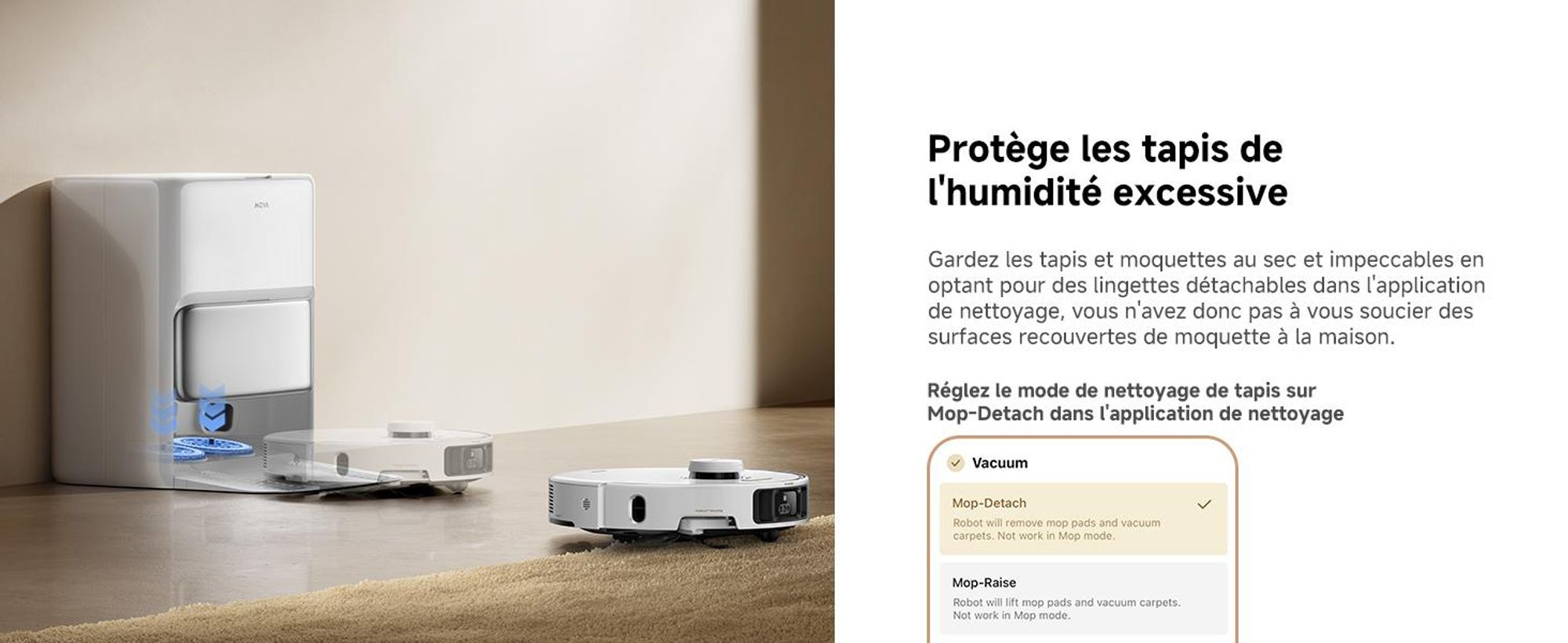 MOVA P50 Pro Ultra – Robot aspirateur et laveur, 19 000 Pa, lavage automatique des serpillières à 75 °C, vidage automatique