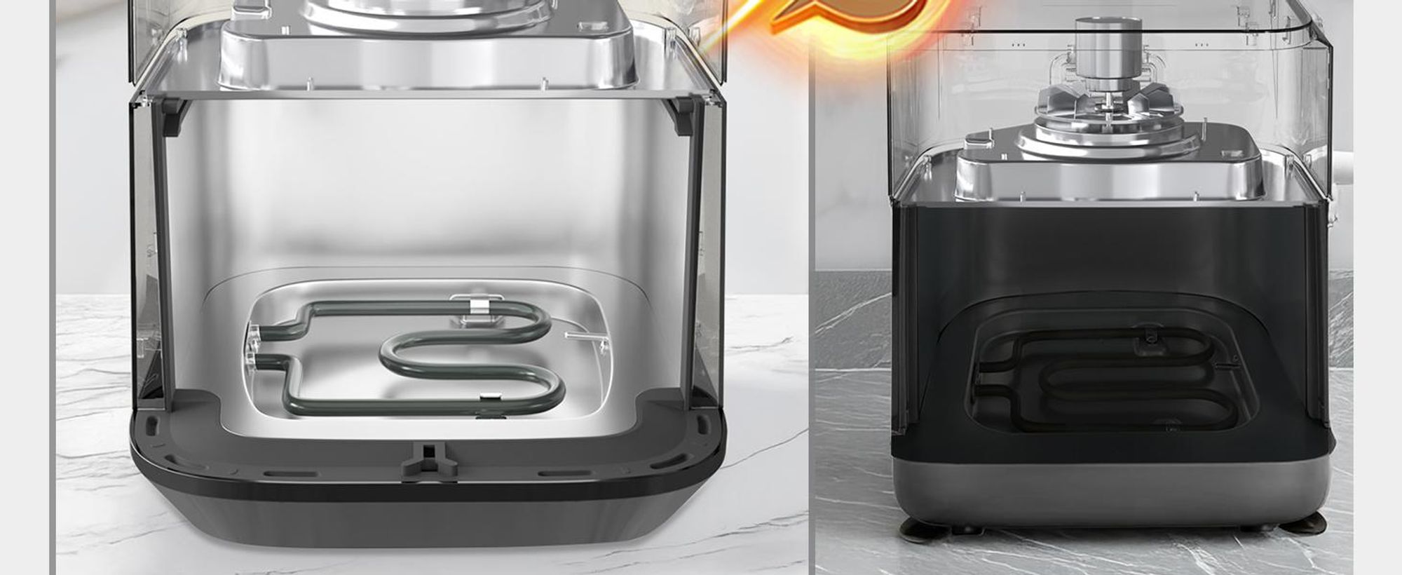 Aigostar Heißluftfritteuse Dual Blaze™ Heißluftfritteuse XXL, 8L Air Fryer 2000W mit Sichtfenster, 10 Programme, 3 Kochfunktionen 2000 W Sichtfenster,