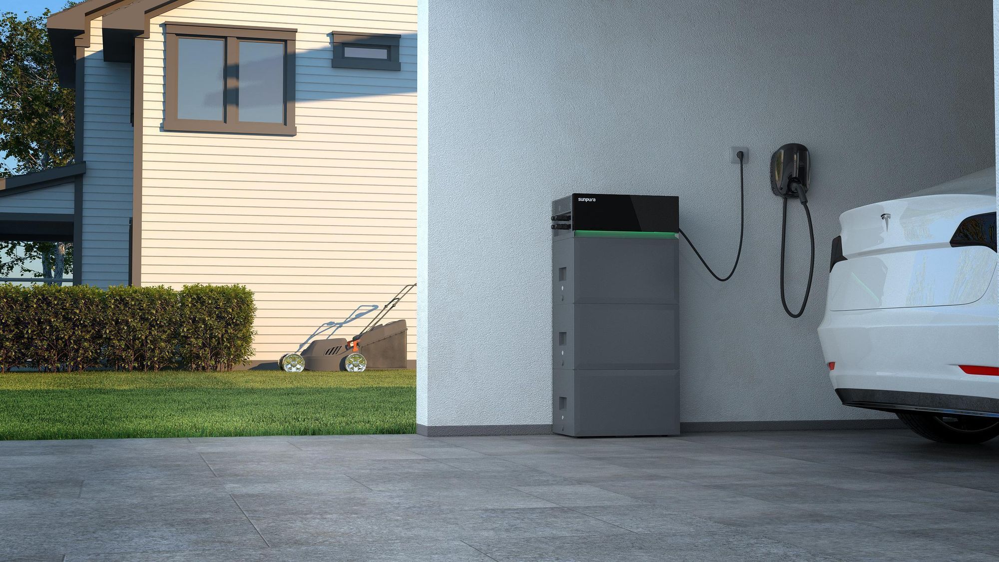 Sunpura S2400 All-in-One 2,4 kWh Speicher für Balkonkraftwerk mit 1x Smart Meter und 2x Sunpura Smart Plug, bis 9,6 kWh erweiterbar (0% MwSt)