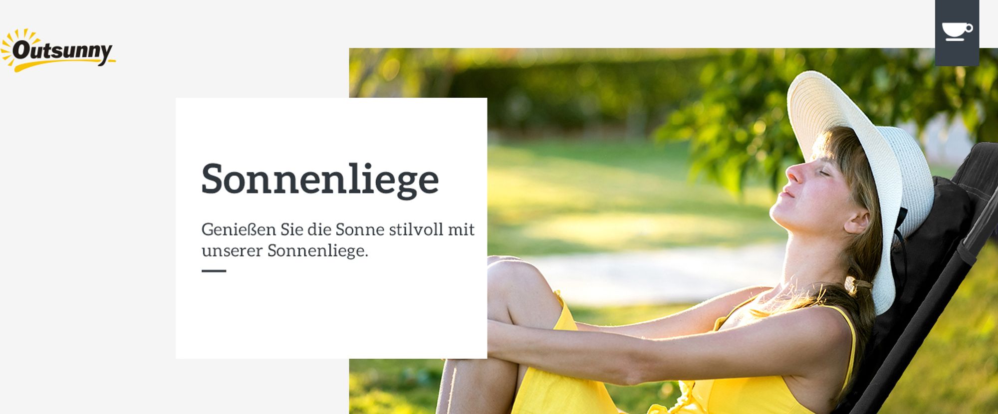 Outsunny Sonnenliege Gartenliege Relaxliege Kissen mit Gesichtsloch Schwarz