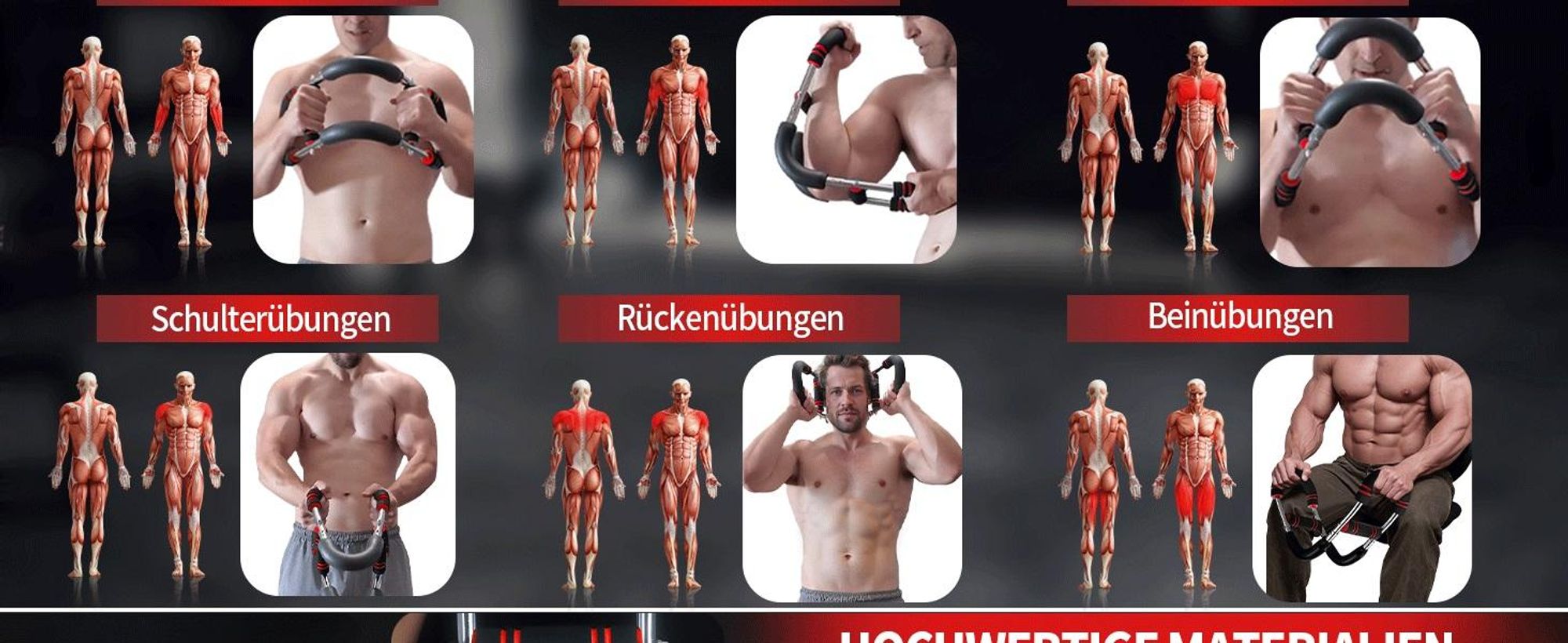 Twister Armtrainer, Brusttrainer, Brust Trainingsgerät, Arm Brustmuskel Trainingsgeräte, Trizeps-Krafttraining, 60-110LB Verstellbares