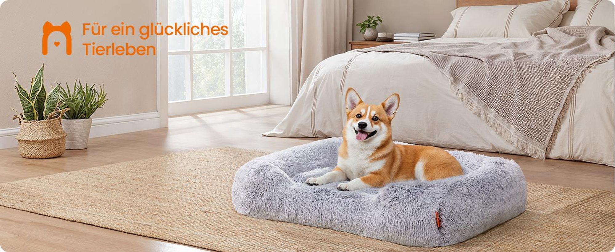 Hundebett,Hundekissen,L Hundesofa,Bezug abnehmbar maschinenwaschbar