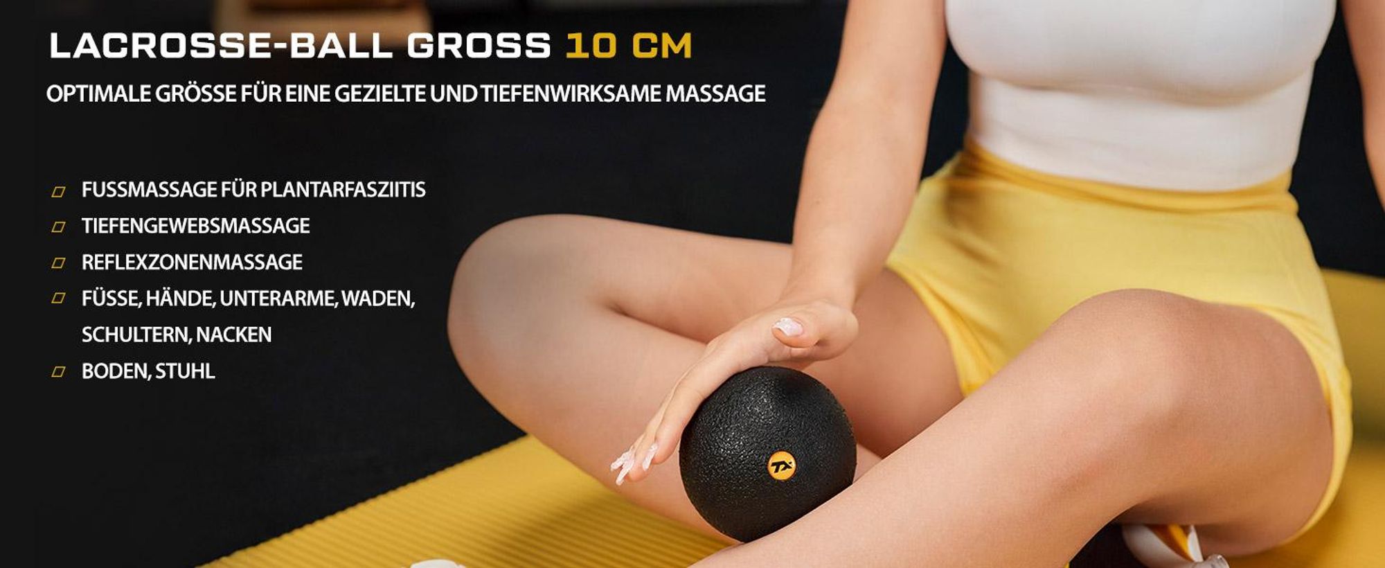 TREX SPORT Mini Faszienrolle Massageball 4er Set TX-025EPS |EPP Massagerolle, Massagebälle | Triggerpunkt, Rückenmassage, Selbstmassage, Tragetasche