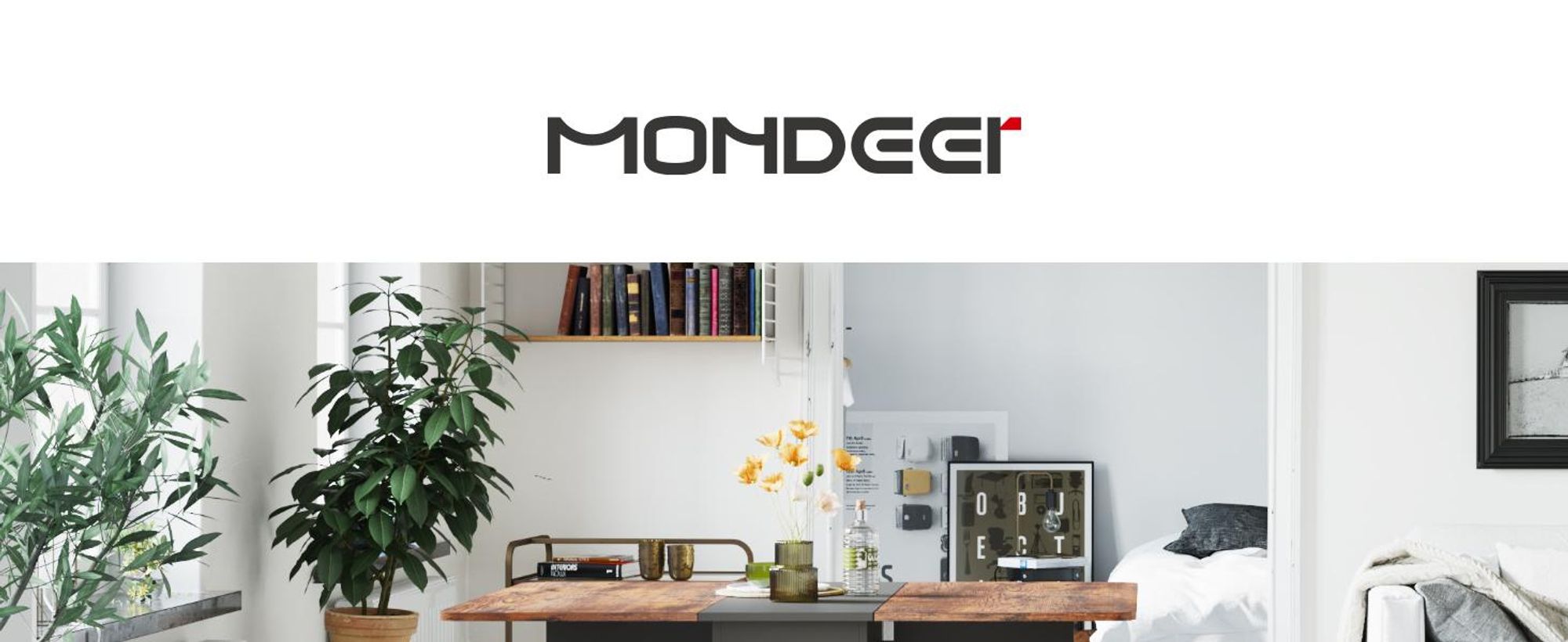 Mondeer Esstisch mit 4 Hockern Platzsparend (120x80→33x80cm), Rollbar mit Bremsen, 3-in-1 Funktion & Schnell Aufgebaut Braun und Schwarz