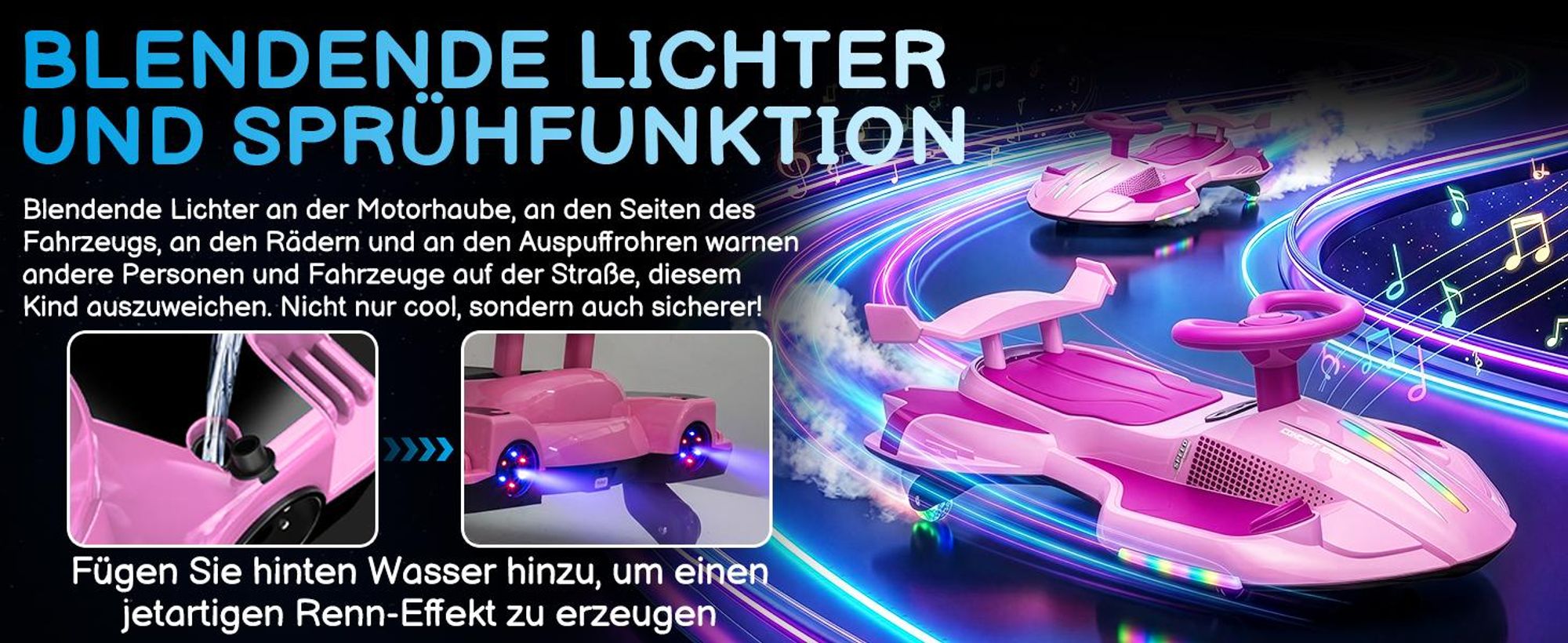 Elektroroller mit Sprühfunktion 35W 12V 4,5Ah