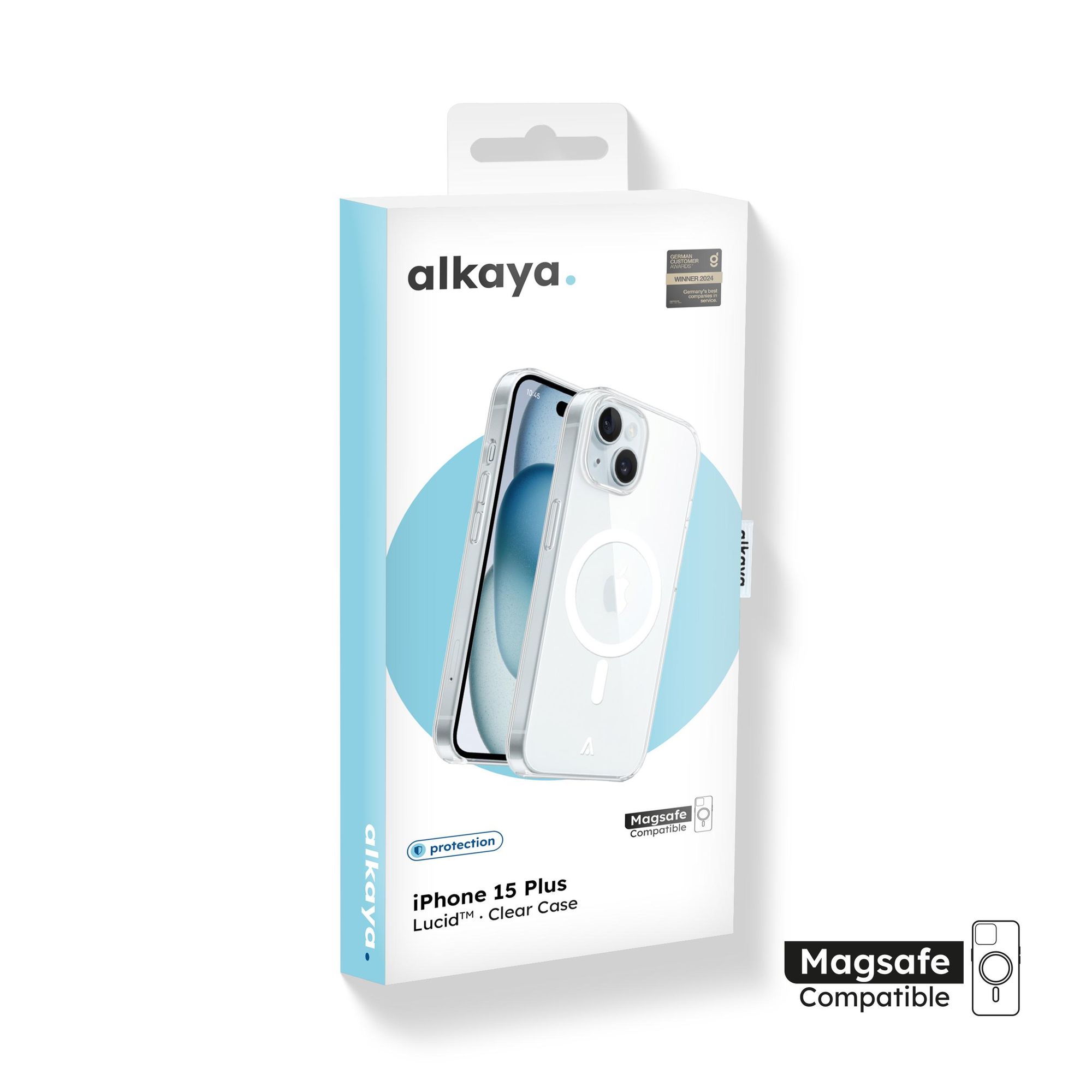 alkaya LUCID MagSafe Handy Schutzhülle iPhone15Plus transparent