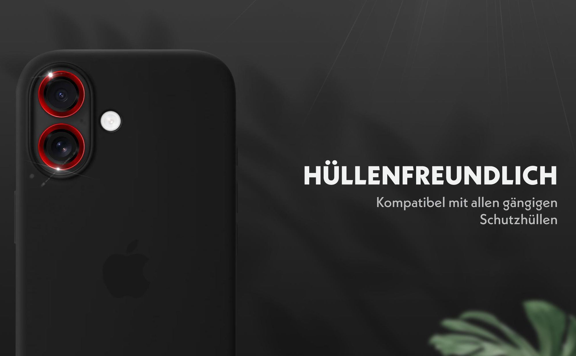 Kameraschutzglas Set für Apple iPhone 17 kompatibel mit allen gängigen Hüllen