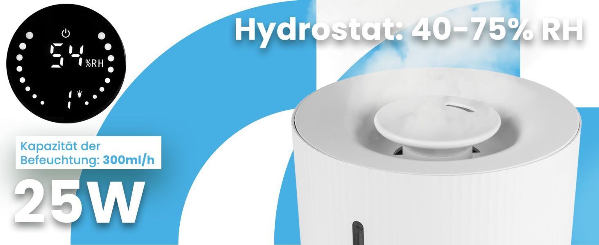 Luftbefeuchter mit Ionisator und Diffusor