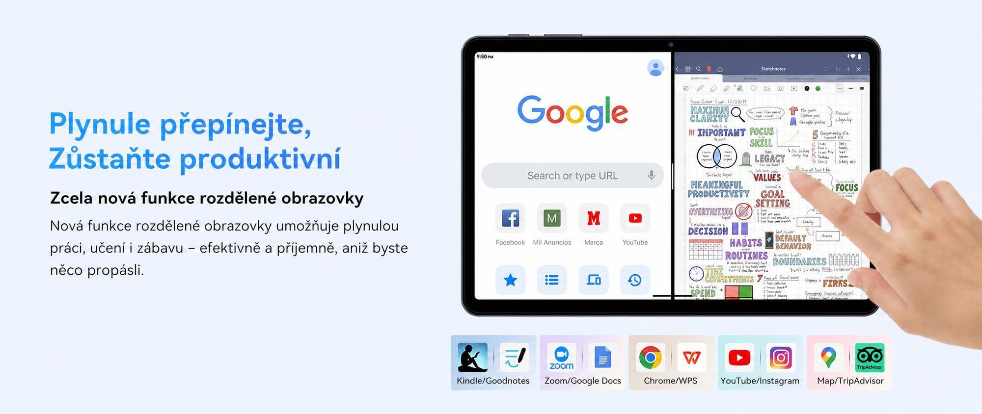 TABWEE T80 Tablet 10.5 Zoll,Android 16, 64GB ROM, 1280 x 800 pixel, 6000mAh Akku, 5MP Kamera, 5G WiFi, Bluetooth,Gemini AI Tablet