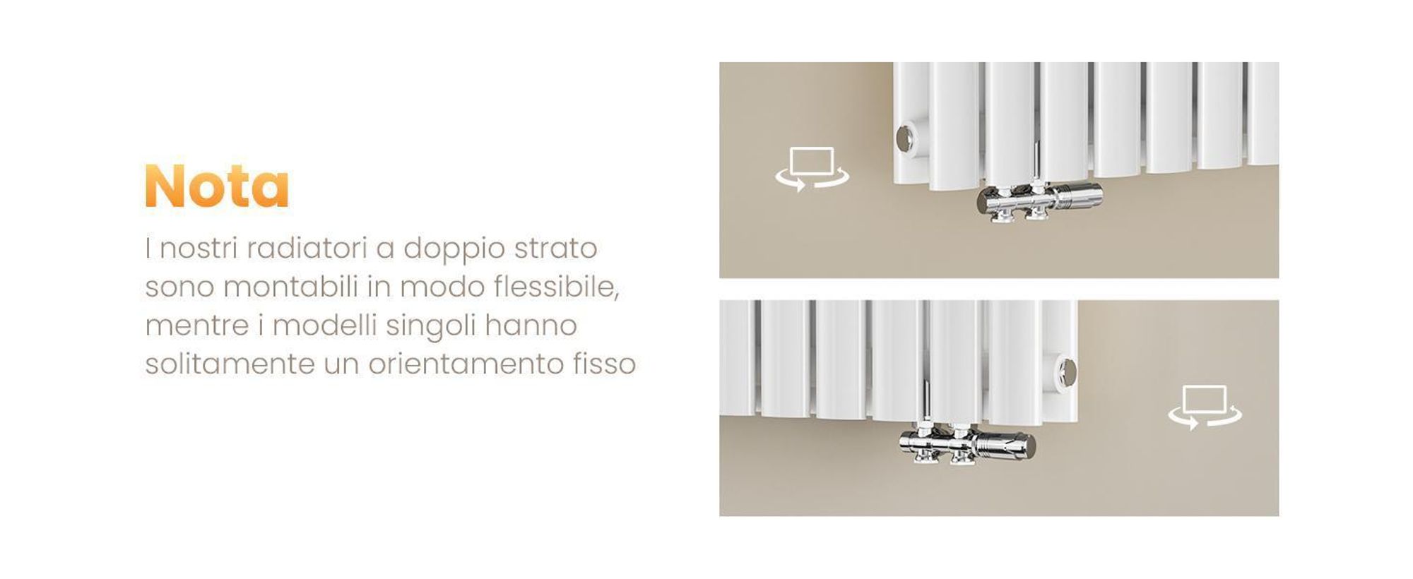 Radiatore tubolare EMKE Design per il funzionamento ad acqua calda Attacco centrale Verticale Ovale Monostrato 483 Watt 24cm x 180cm Bianco senza elemento riscaldante