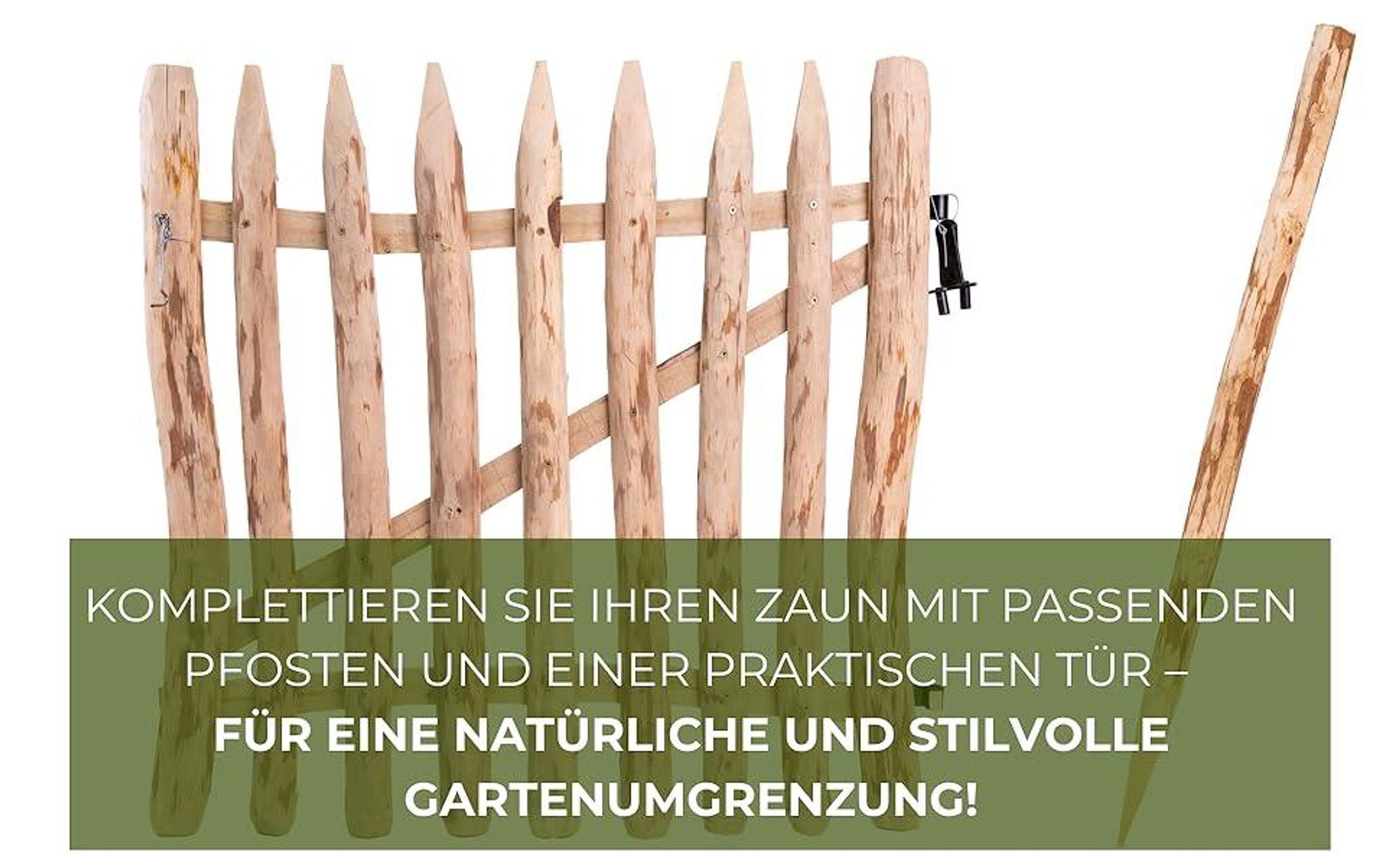 Ogrodzenia Wiklinowe Staketenzaun H:35 cm L:5m Lattenabstand 4-5 cm Gartenzaun Beetumrandung Haselnuss Holz Steckzaun Holzzaun Zaunelemente Rollzaun Rollboarder