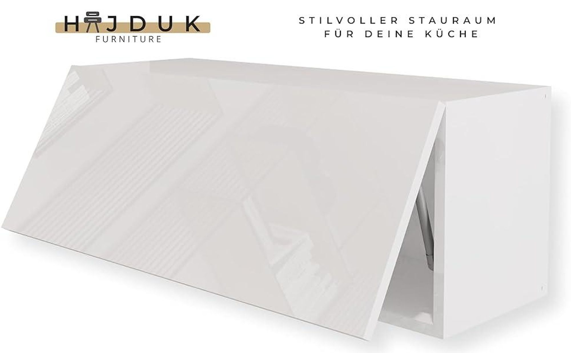 Hängeschrank Schrank Hochglanz Schwarz 90 x 35 x 32 cm (BxHxT) Wandschrank für Wohnzimmer Klapphängeschrank Wandregal Aktenschrank Oberschrank