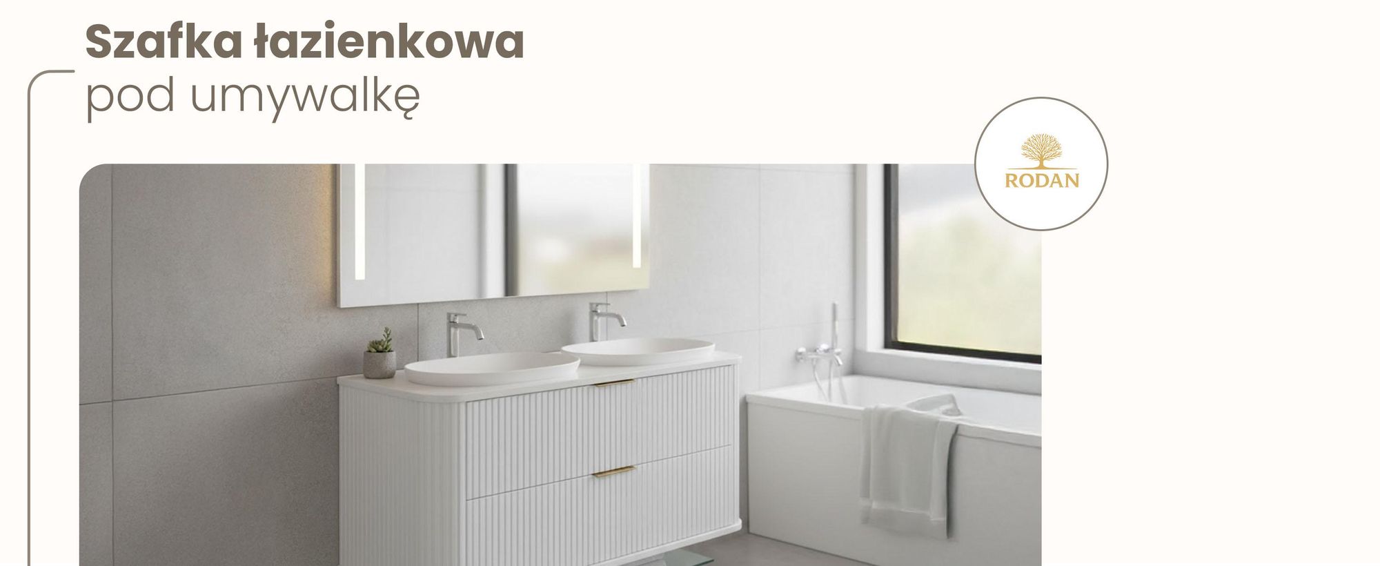 Szafka Pod Umywalkę 100 Cm Wisząca Biały Mat MDF