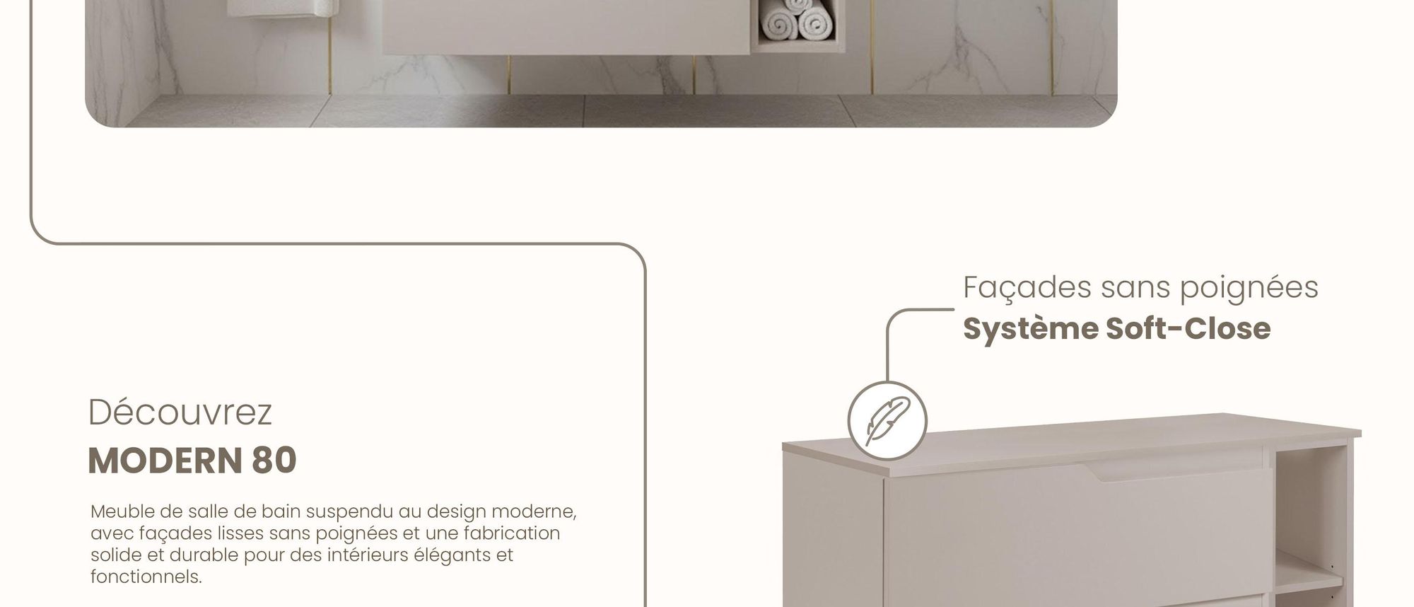 RODAN, meuble de salle de bain, armoire moderne, meuble sous vasque, meuble sous lavabo