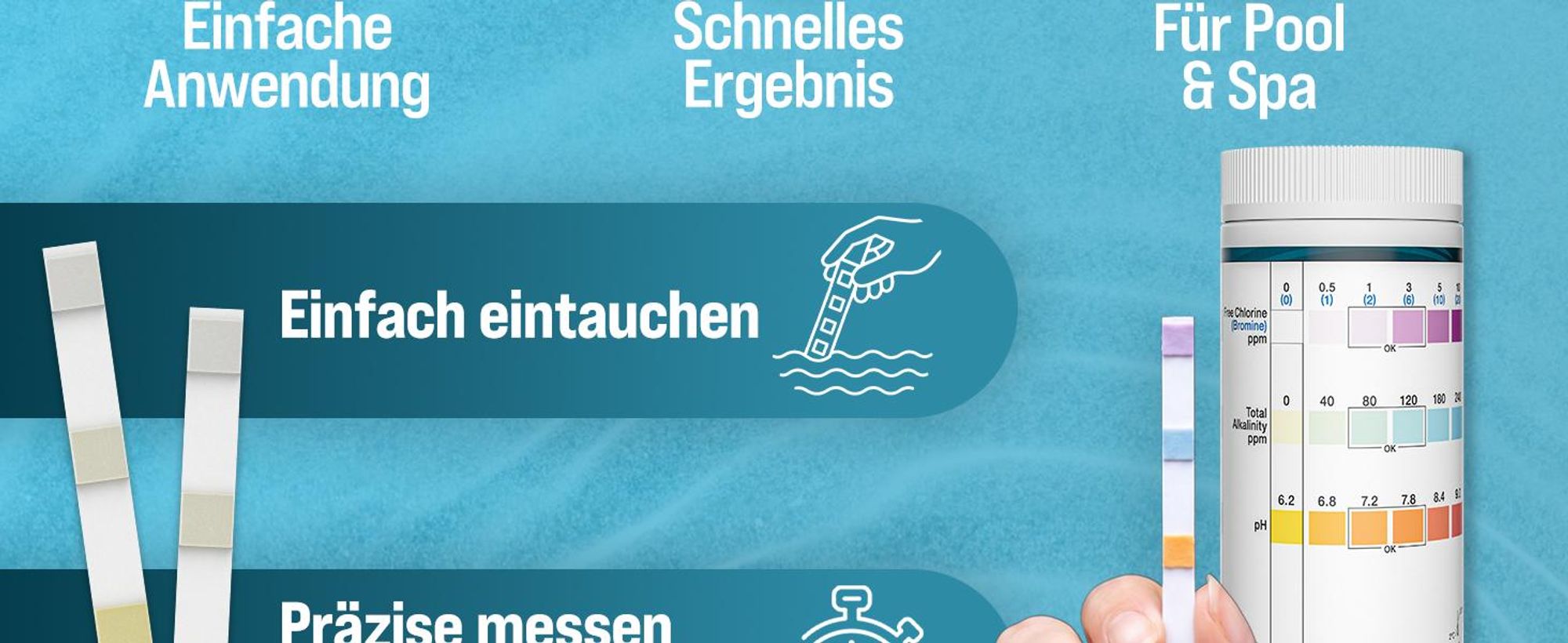 MONZANA Dosierschwimmer Pool für 20-200g Tabletten