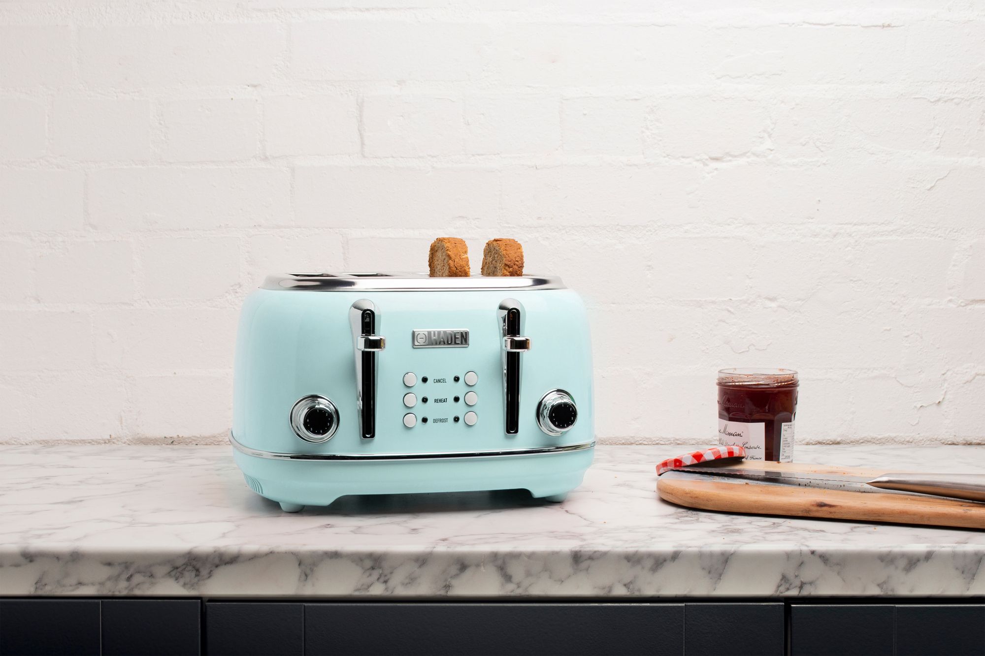 Haden Heritage Turquoise 4 Scheiben Toaster, türkis