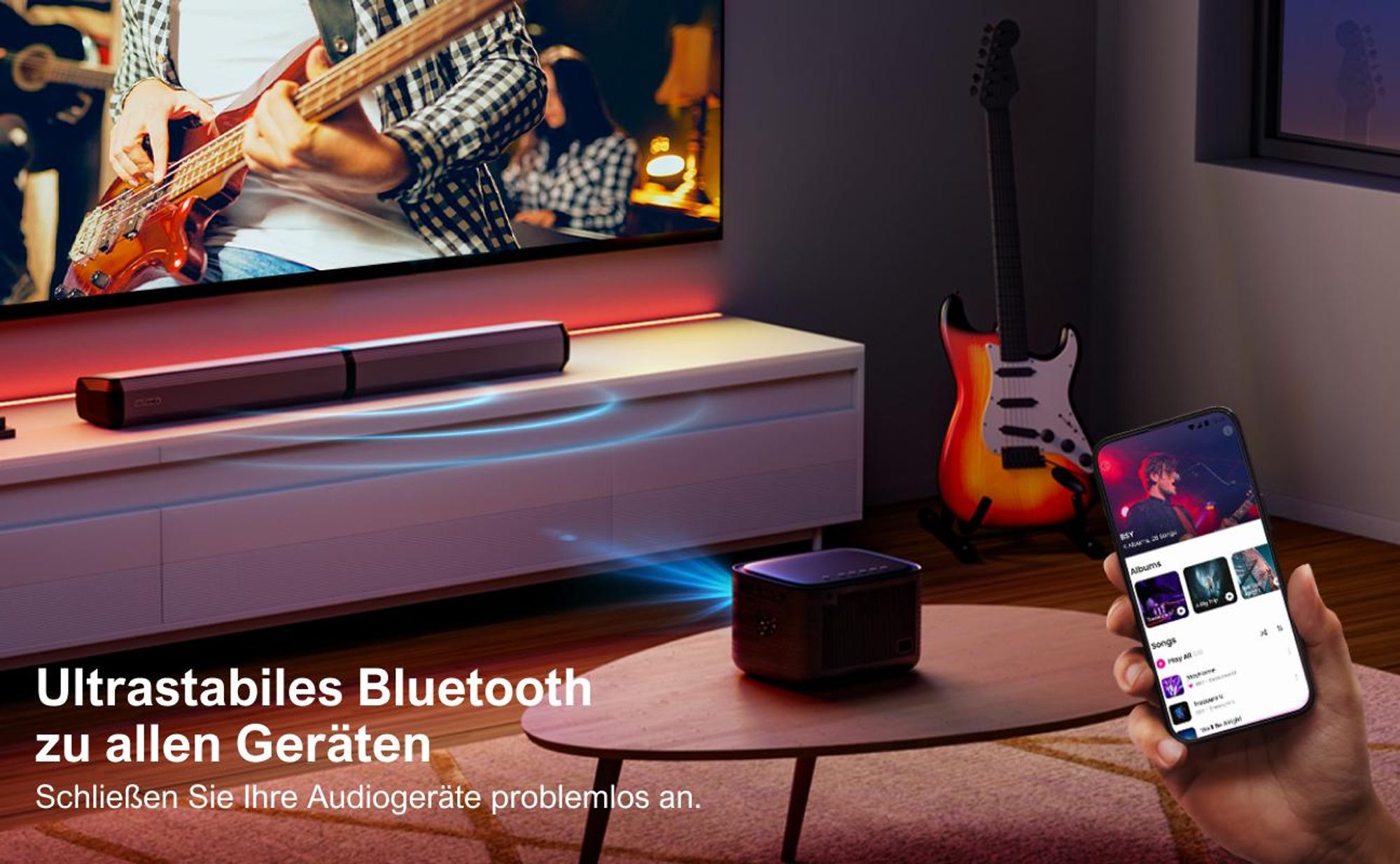 ULTIMEA Beamer 4K Heimkino Unterstützt, Netflix er Projektor, 700 ANSI-Lumen, Dolby Audio, Bildschirmanpassung & Objektvermeidung