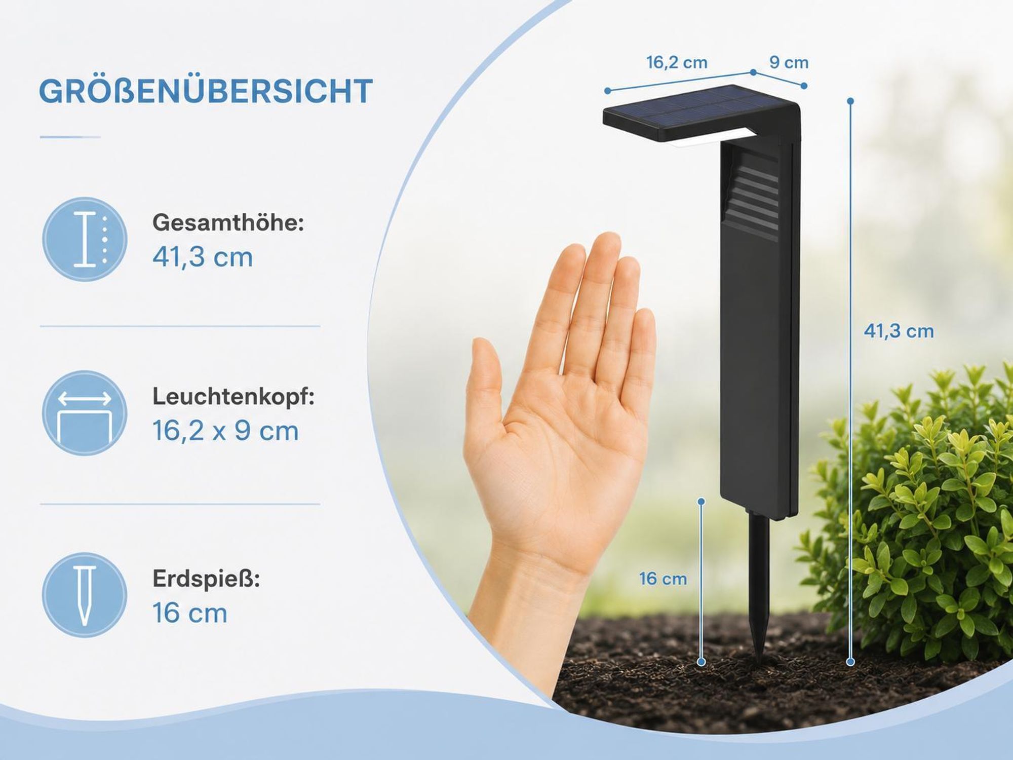 MasterLED Solar Wegeleuchte 4er Set IP65 4000K schwarz mit Erdspieß und 2 Modi