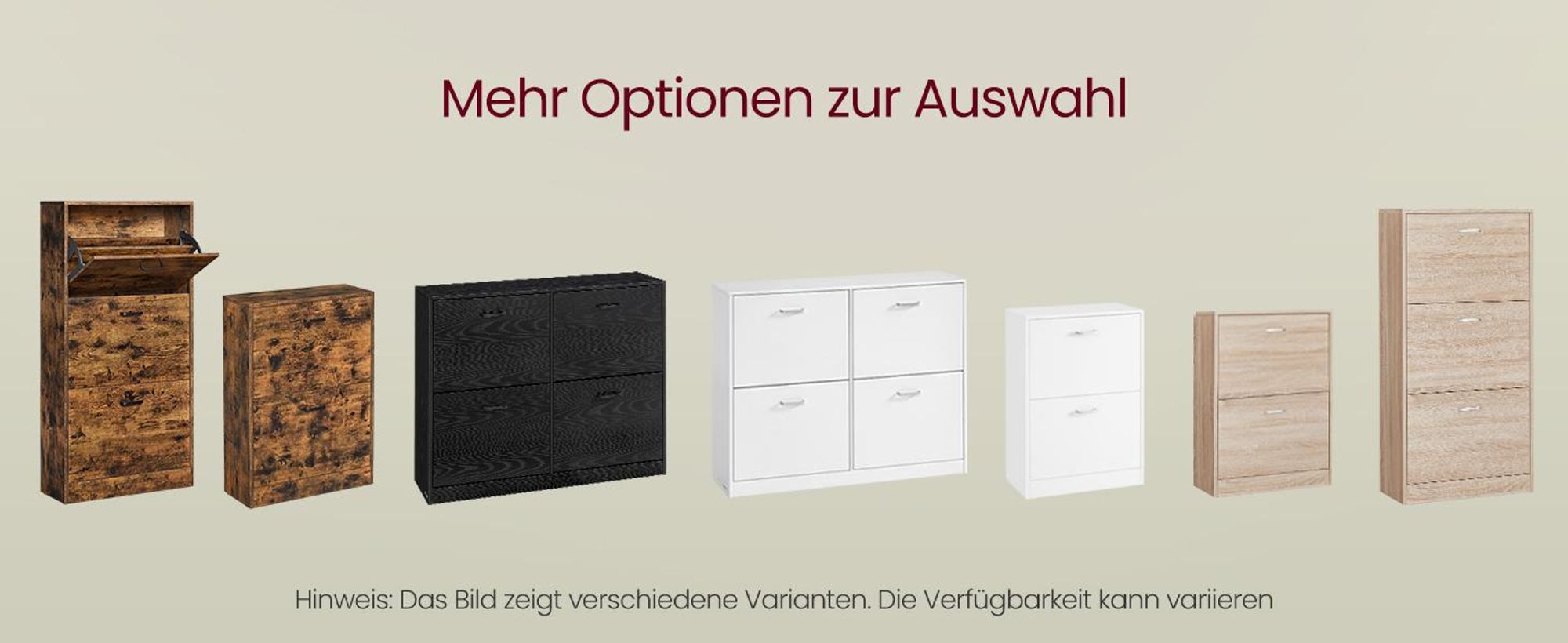 VASAGLE Schuhschrank 4 Klappen, Schuhkipper, Schuhregal, Schuhaufbewahrung, Trennwand verstellbar, für 16-28 Paar Schuhe, Flur, 24 x 105,5 x 82,7 cm