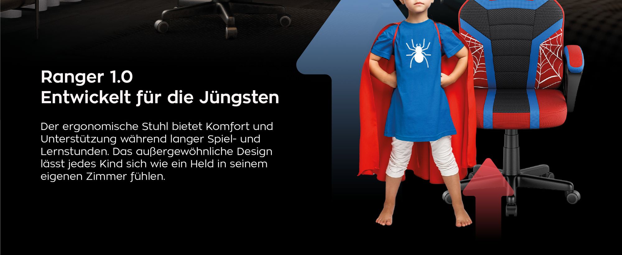 Huzaro Ranger 1.0 kinder gaming stuhl 130 kg belastbarkeit chefsessel gaming sessel büro stühle for gamer Spider