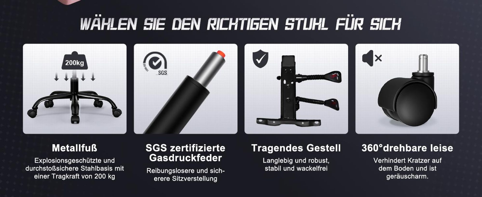 Adormii Gaming Stuhl, Ergonomischer Gaming Sessel, Schreibtischstuhl, Gamingstuhl mit Fußstütze, verstellbare Rückenlehne, Gaming stuhl 150 kg