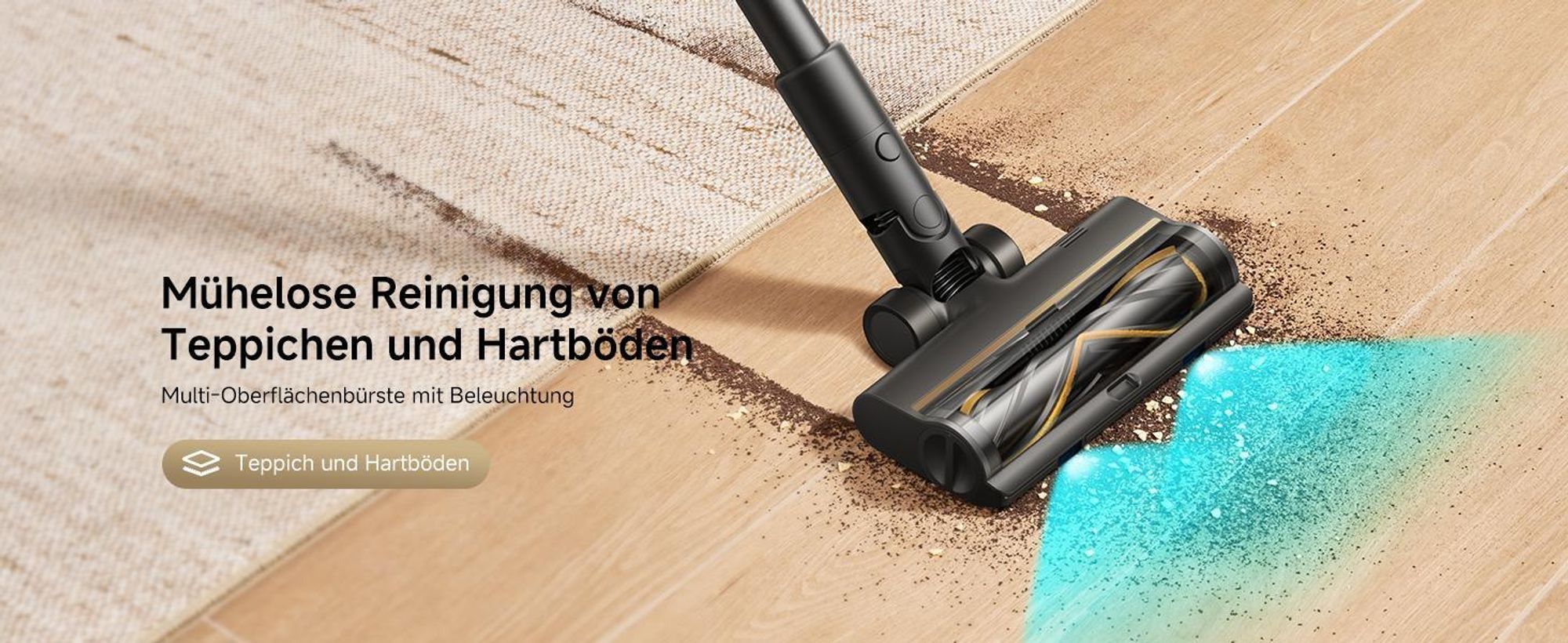 Dreame R20SE-A Akku Handstaubsauger,20KPa＆150AW Saugkraft,Schmutzentsorgung,0 Tangle Bürste,5-schichtiger Filter,Handstaubsauger,LED,90Min,App,Schwarz