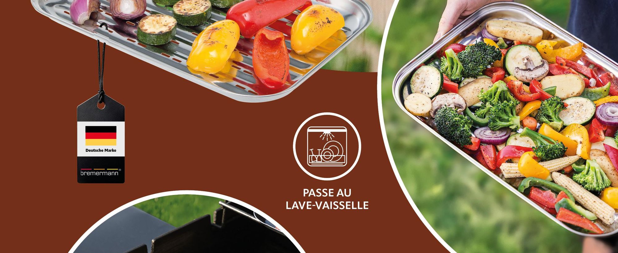 Plaques de cuisson dans la cuisine avec des légumes