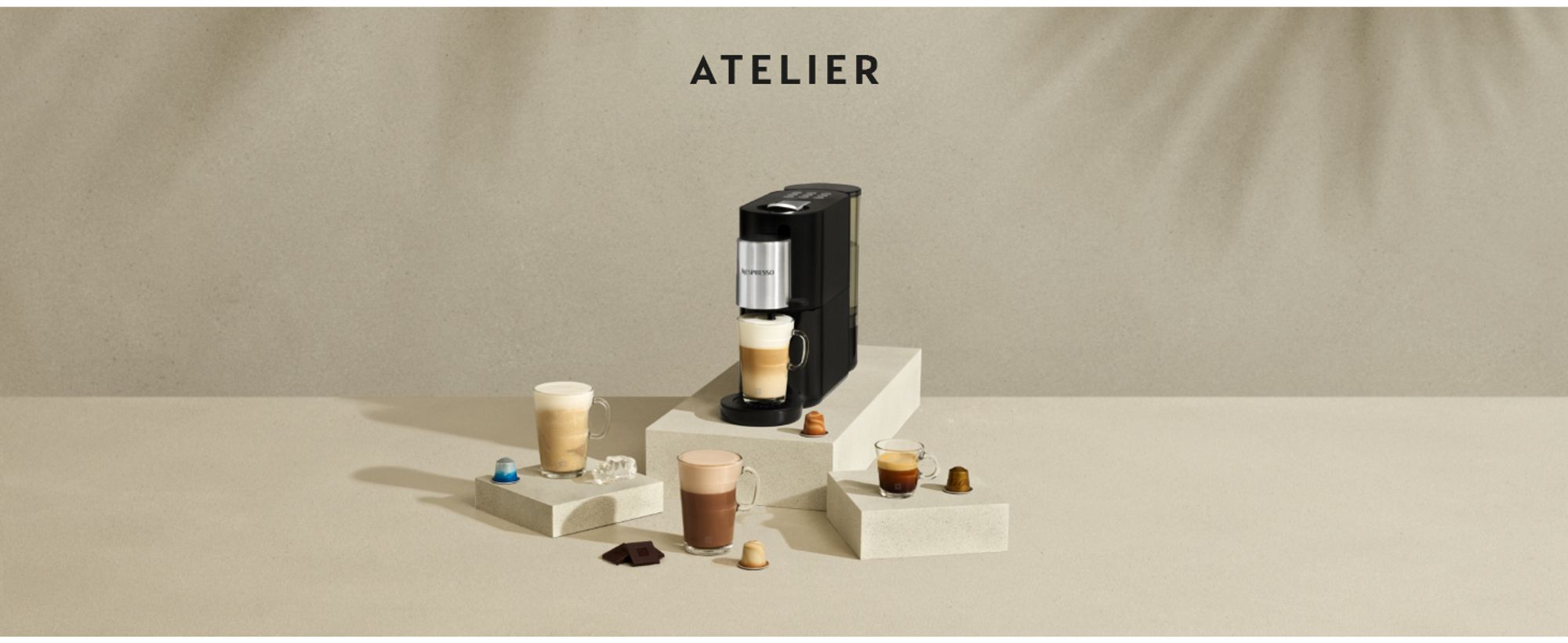 NESPRESSO ORIGINAL | Atelier | Kaffeekapselmaschine von Krups | Schwarz