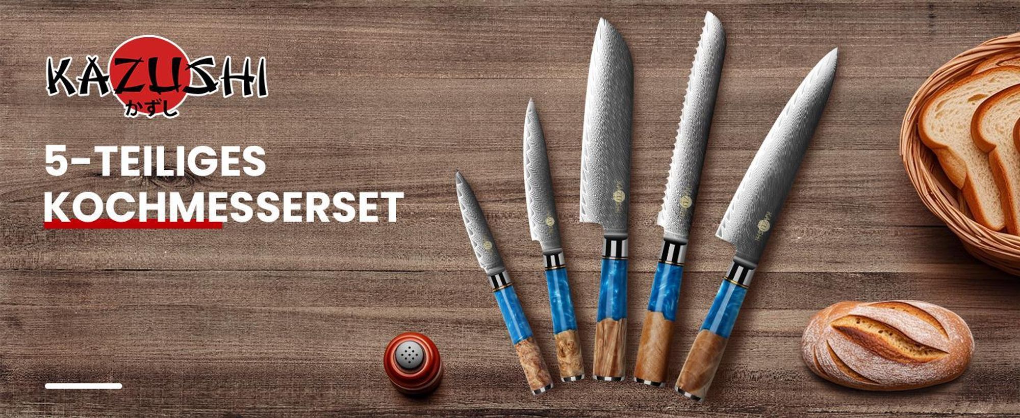 KAZUSHI 8 zoll Kochmesser, Professionelles Allzweckmesser, Superscharfes, einzigartiges Design Kochmesser