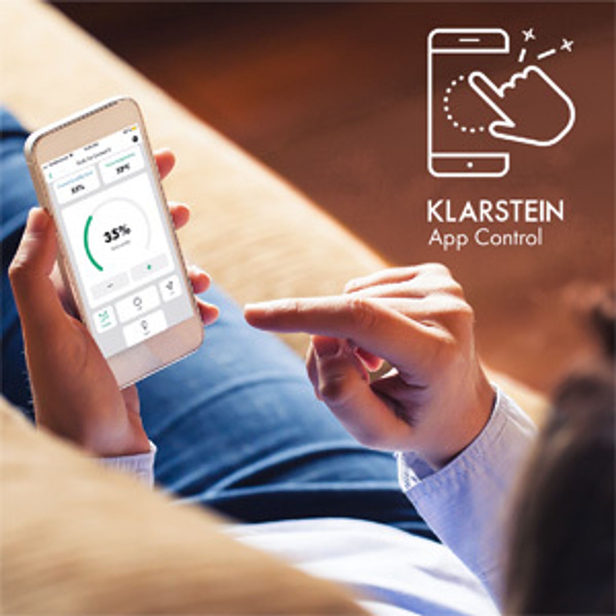 Klarstein DryFy Connect 50L Smart Luftentfeuchter, 50L/24h, WiFi App Steuerung, 7L Tank, Timer, Elektrischer Luftentfeuchter für Räume 45-55m², Entfeuchtungsgerät mit Alexa-Kompatibilität, Weiß