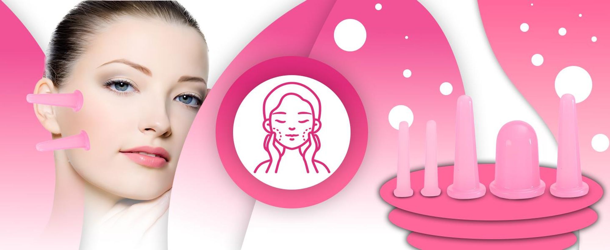 Hochwertiges Vakuum Schröpfen Set, Silikon Schröpfgläser für Anti-Cellulite Massage und Therapie, 5 Stück Retoo