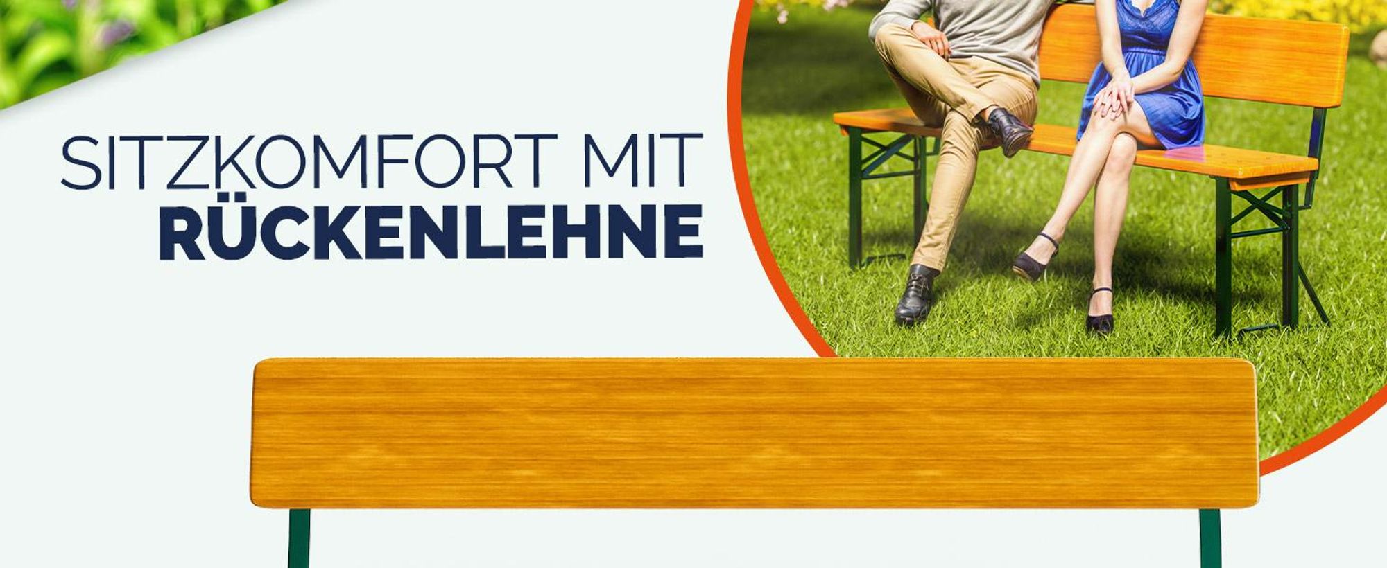 CASARIA Bierzeltgarnitur mit Lehne 170 cm