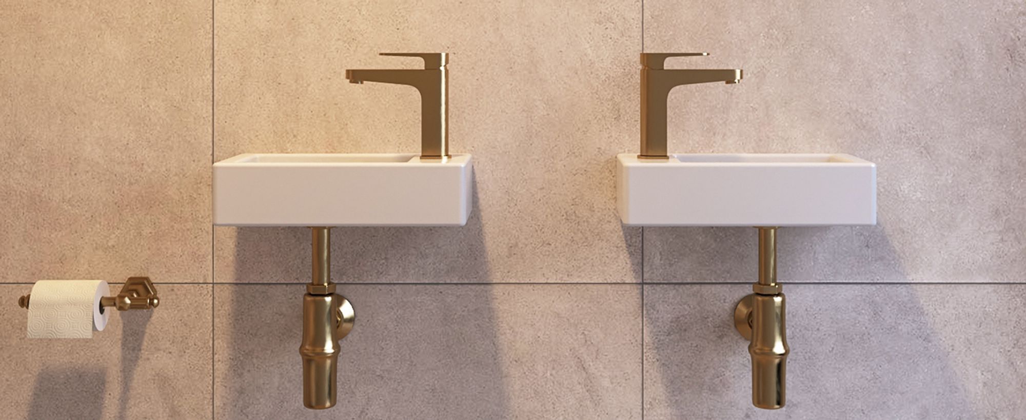 Platzsparend, perfekt für kleine Badezimmer
