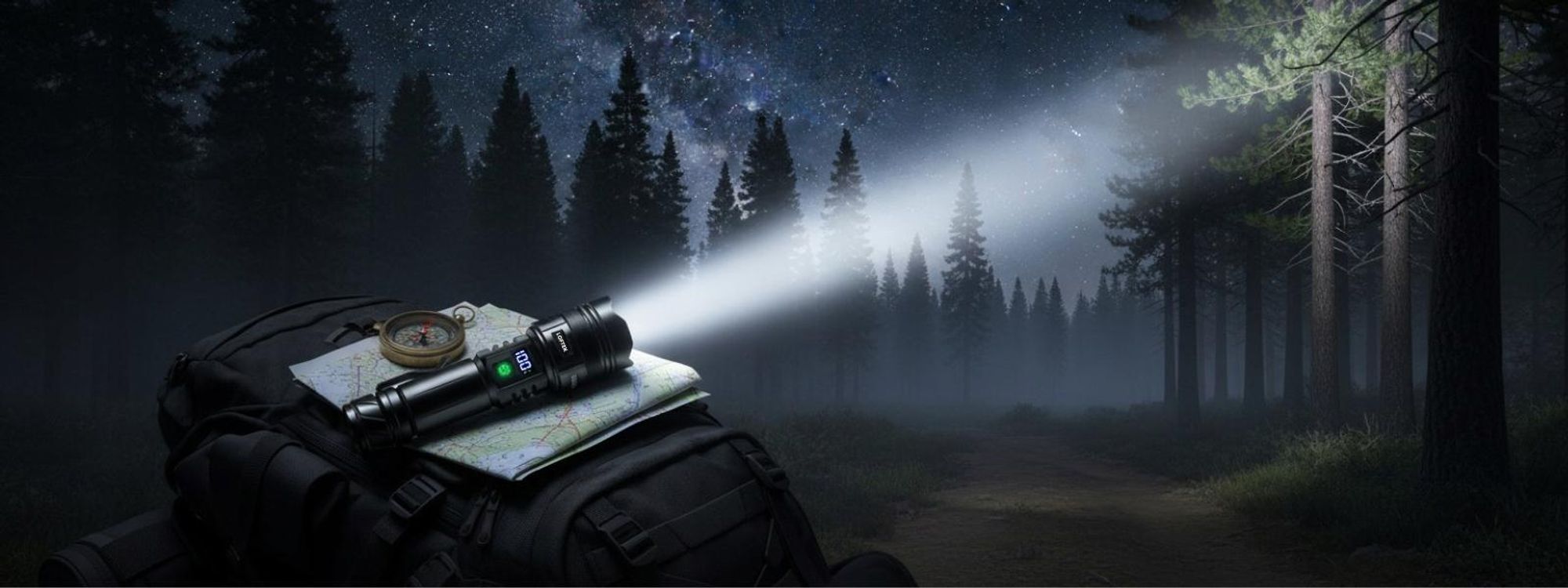 LATARKA LED 20000LM AKUMULATOROWA MOCNA POWERBANK 5000 mAh ZOOM WODOODPORNA