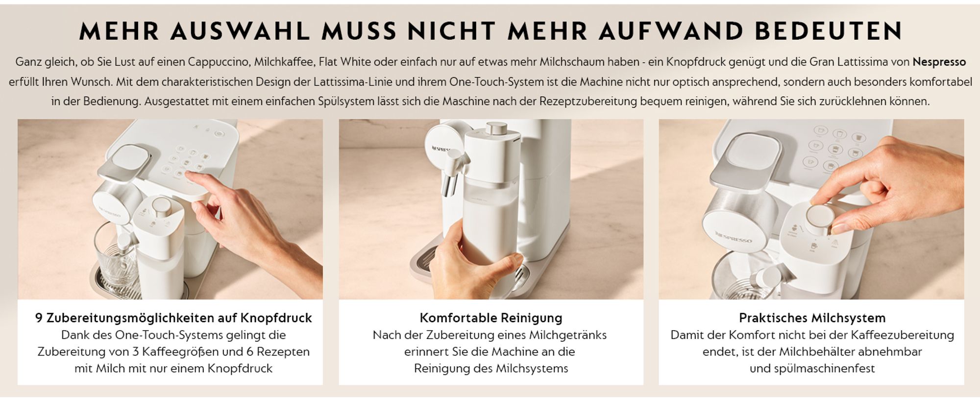 NESPRESSO ORIGINAL | Gran Lattissima | Kaffeekapselmaschine von De'Longhi | Schwarz