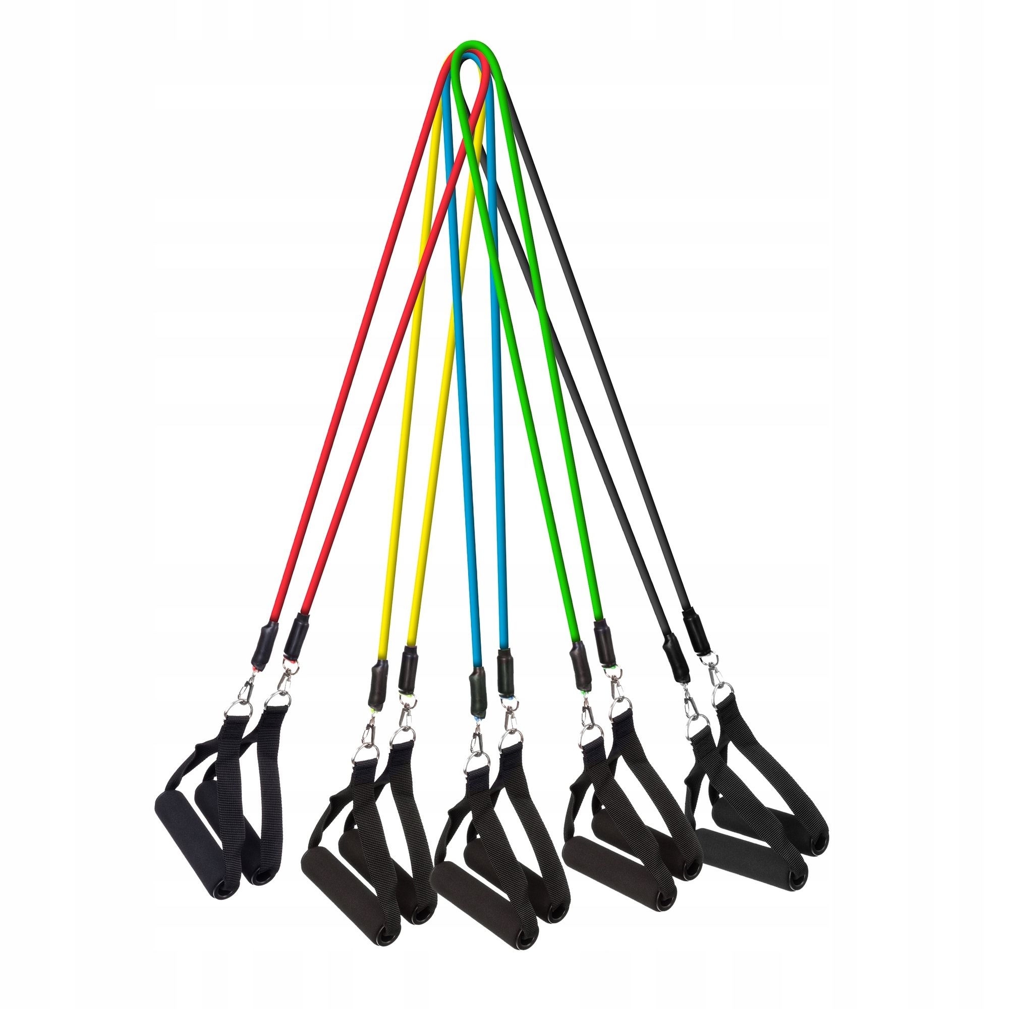 Fitnessbänder 5er-Set Mit Zubehör - Widerstandsbänder Für Krafttraining, Yoga Und Physio
