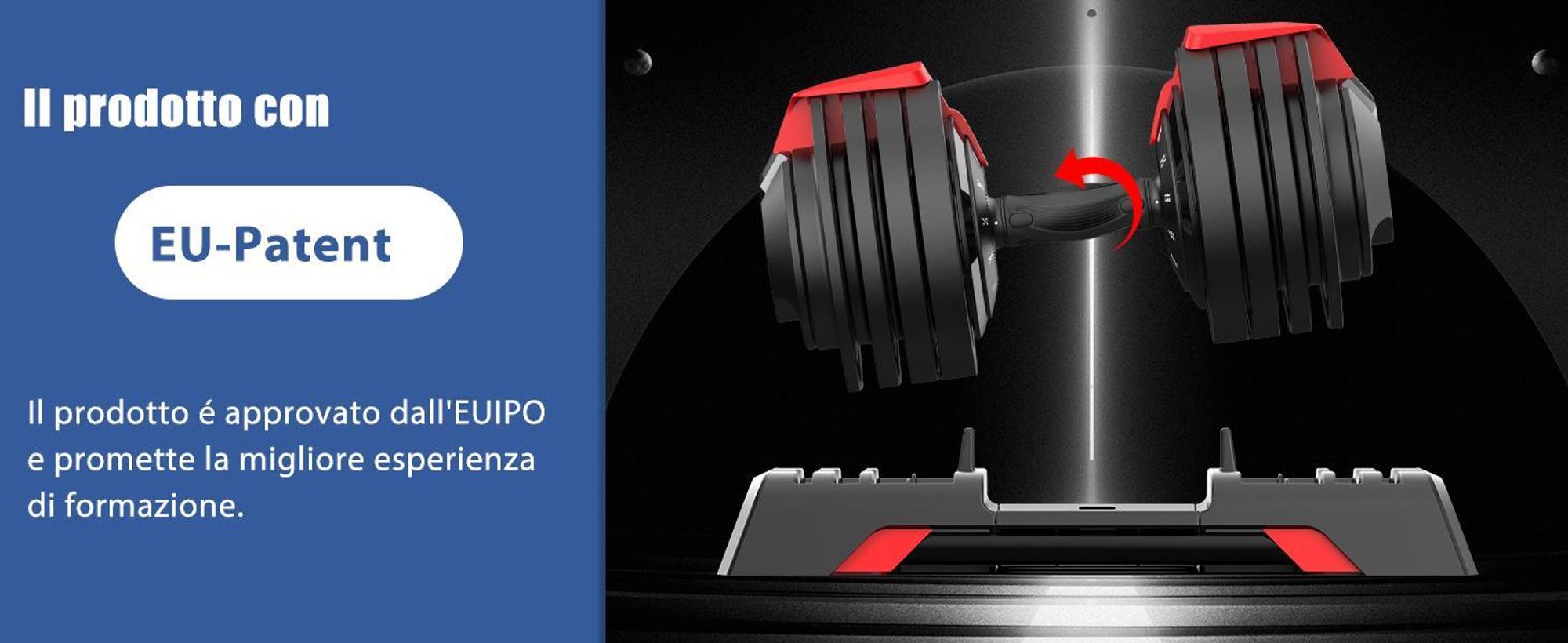 DH FitLife Set di Manubri Regolabili 3-24 kg con 12 Livelli di Peso, Pesi Variabili 12 in 1, Manubri Corti Regolabili per Allenamento Casa