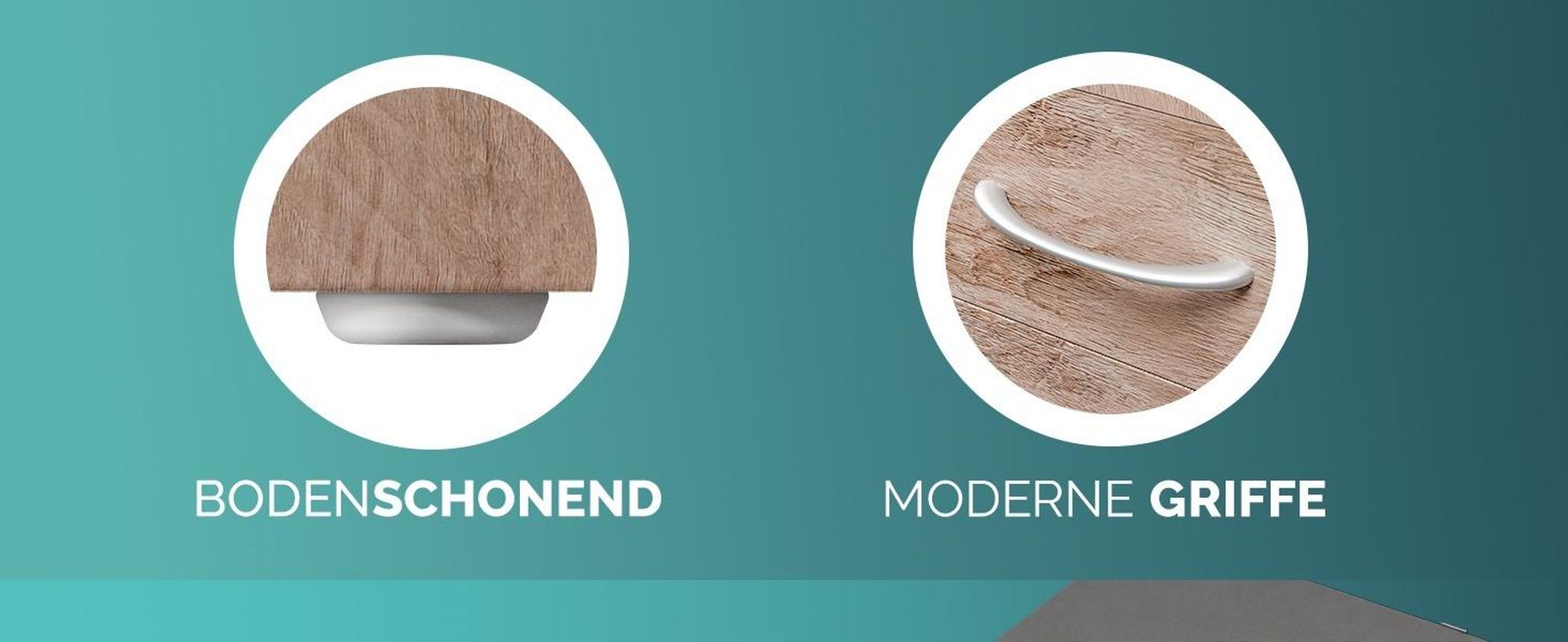 CASARIA Nachttisch mit LED Holz Weiß