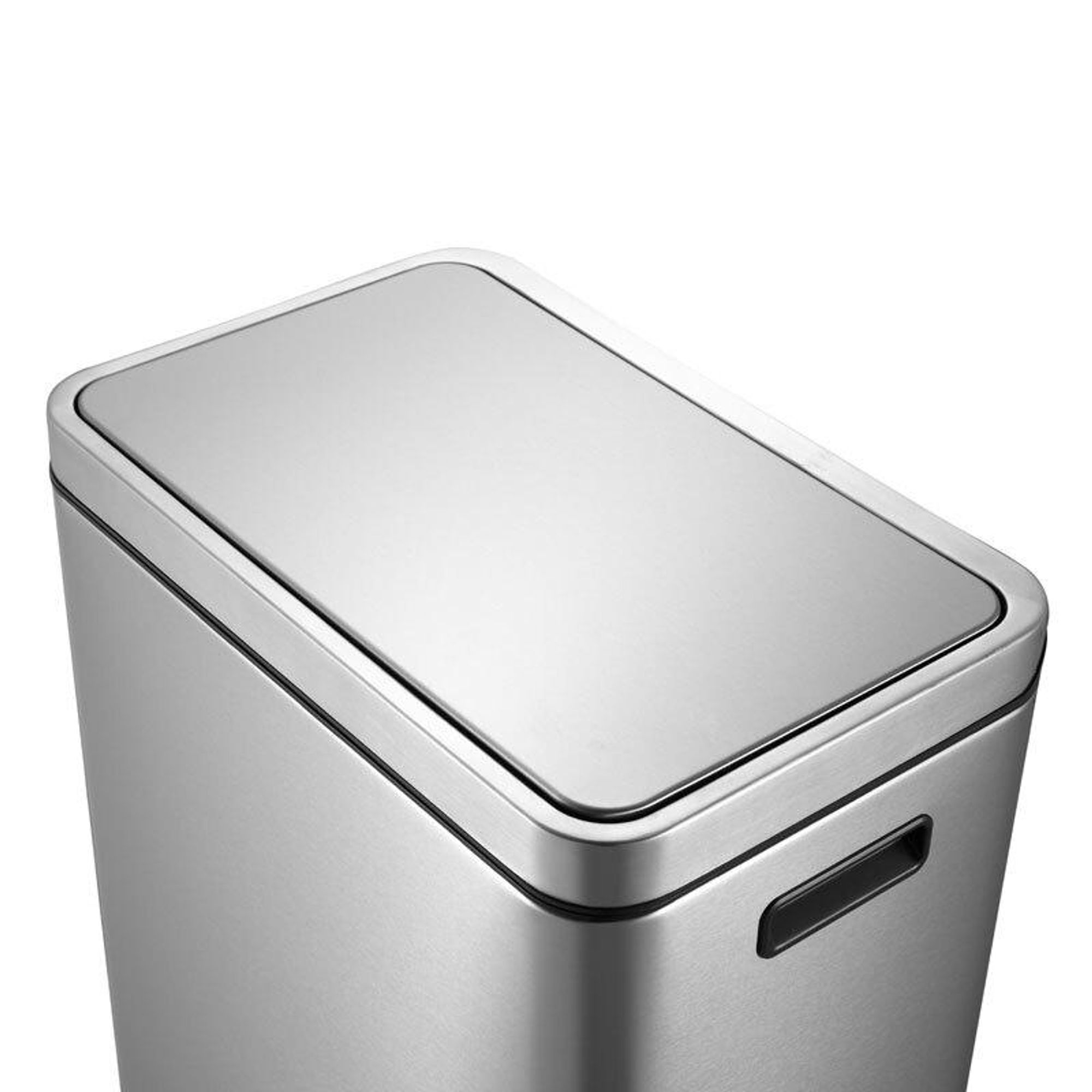 EKO - X-Cube Poubelle à pédale 45 litres - Stainless steel Polypropylene - Matt Edelstahl