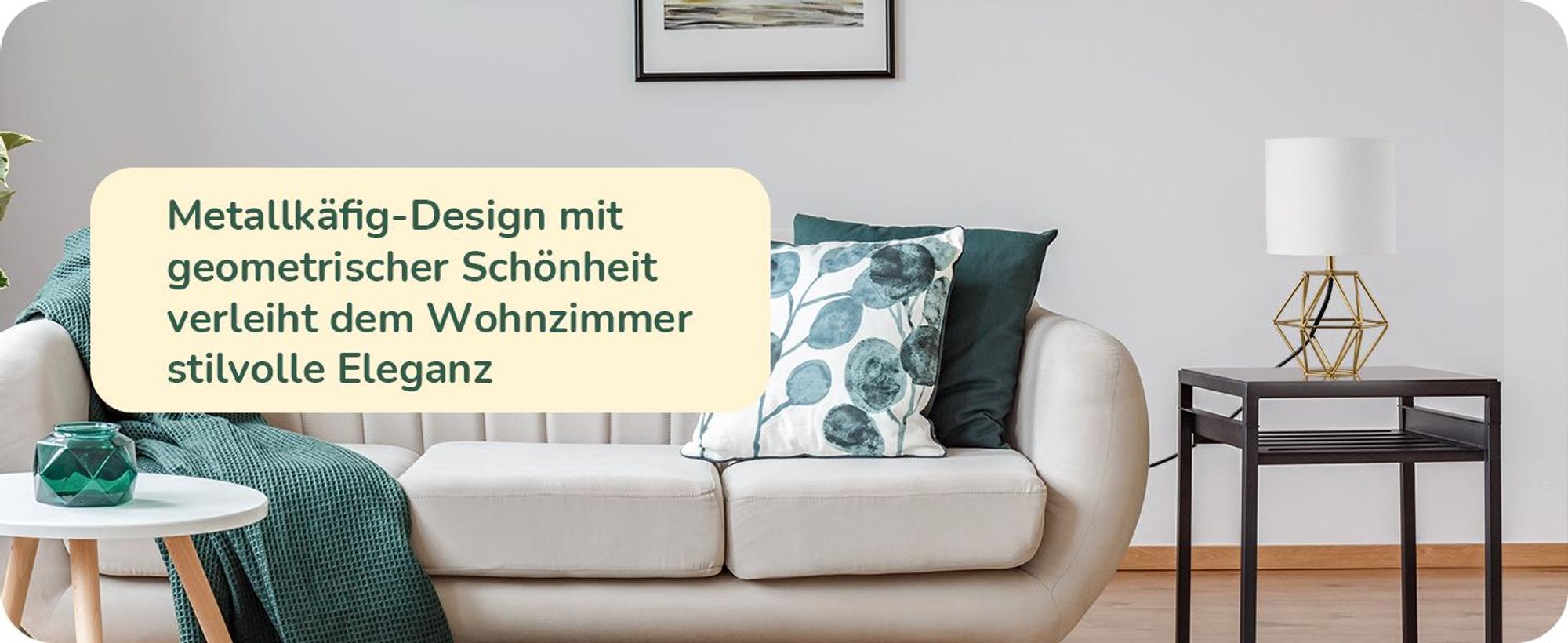 EDISHINE Tischlampe, Moderne Nachttischlampe mit E14 Leuchtmittel, Vintage Tischleuchte, für Schlafzimmer, Wohnzimmer, Weiß & Gold