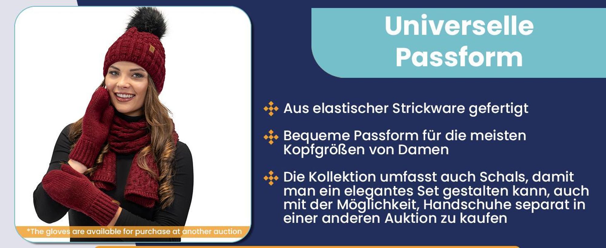 Vivisence damen bommelmütze und schal set warm kopfbedeckung und halsbedeckung an winter und herbst warm dick, wintermütze mit bommel, winterset für frauen, hergestellt in eu, rosa, einheitsgröße